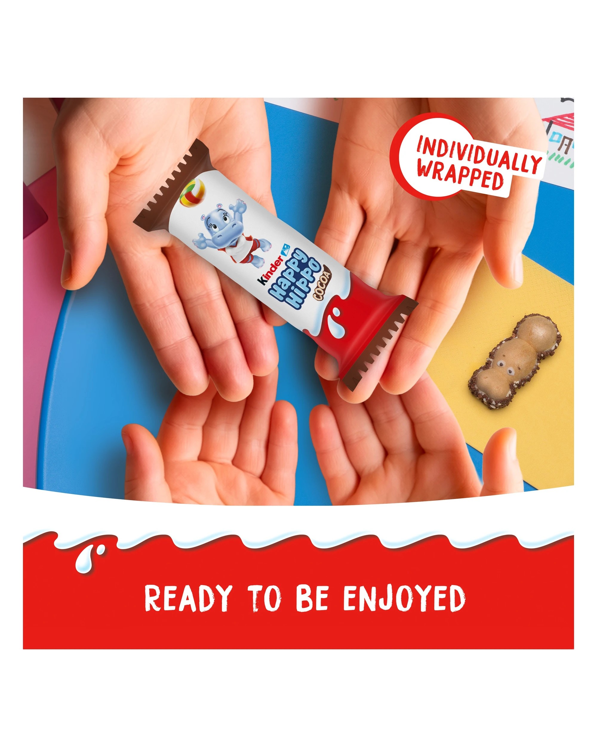 5 5 Pack Kinder Happy Hippo Cocoa Biscuit 103.5g, 5 of 6