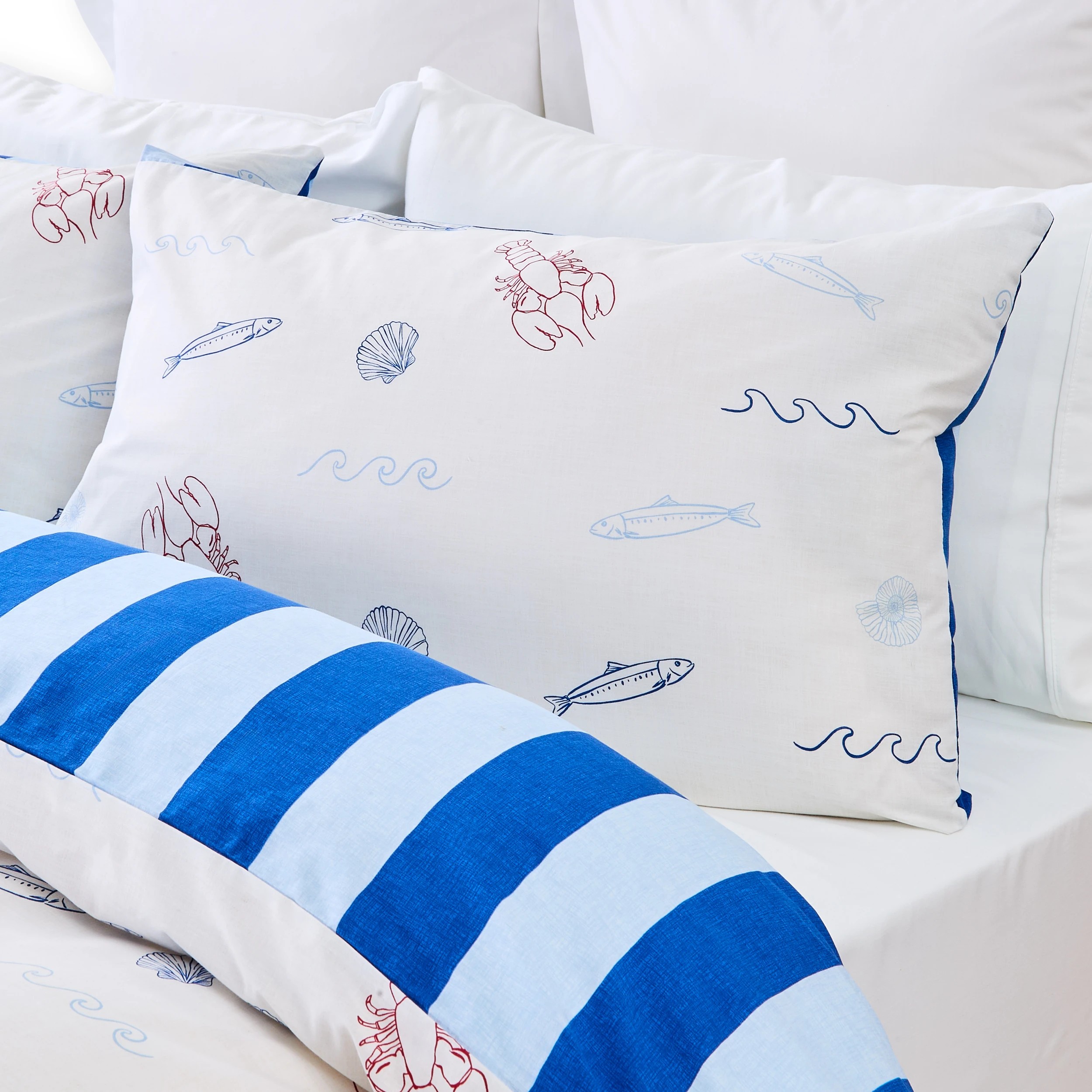 3 Sardine Summer Cotton Rich Reversible Quilt Cover Set - Queen Bed, 3 of 7