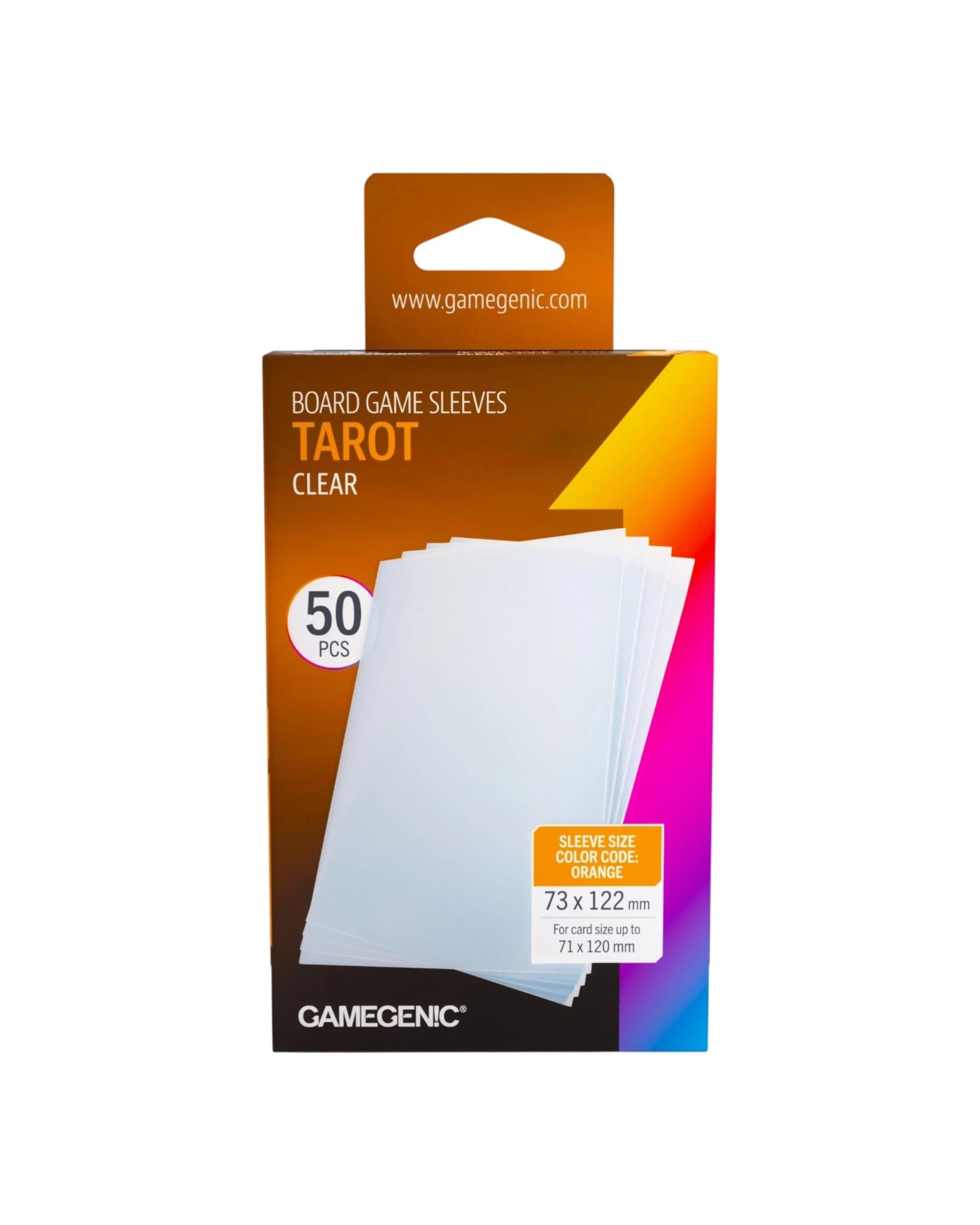 2 Gamegenic Tarot Clear Board Game Sleeves, 2 of 6