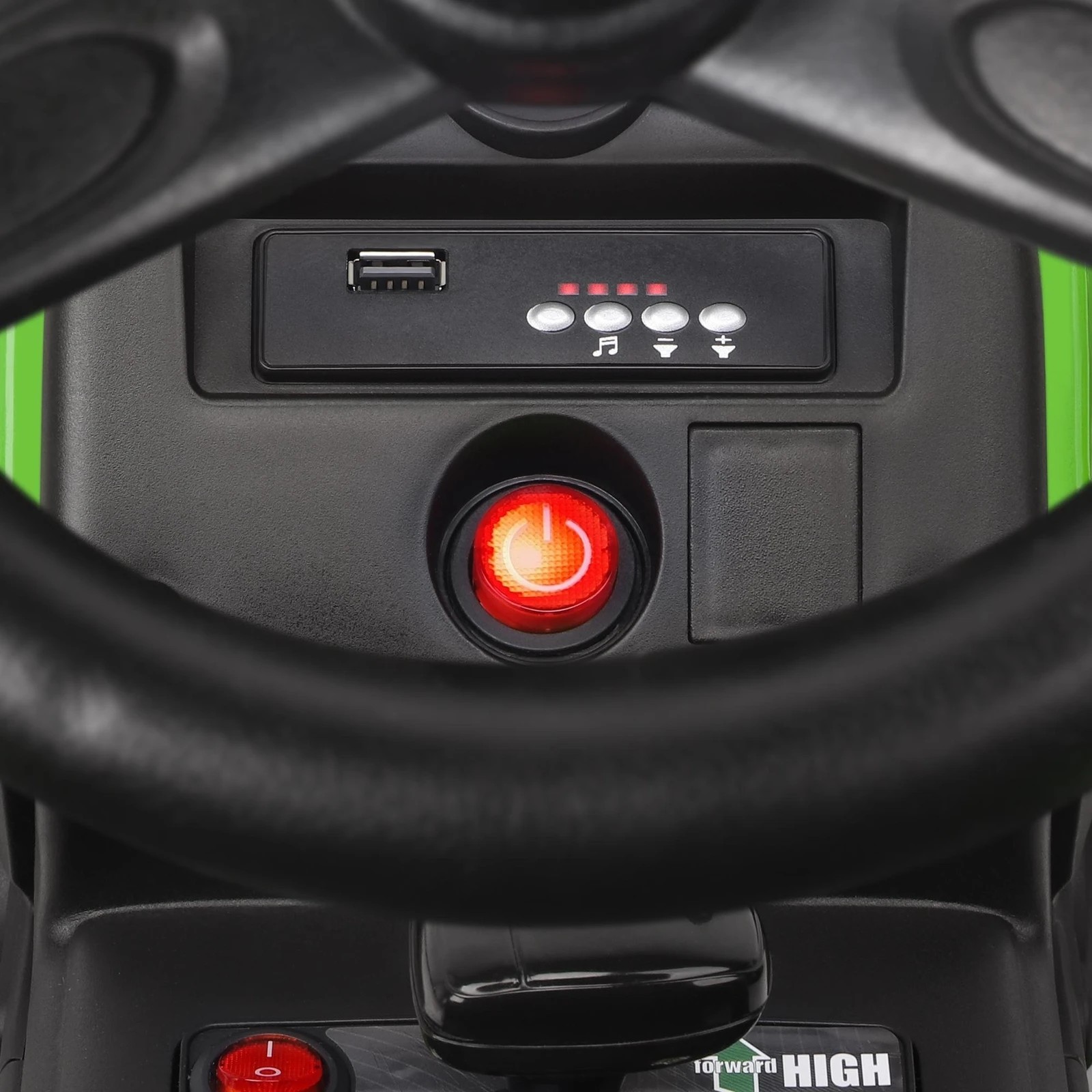 6 Alfordson Kids Ride On Car Tractor 12V Electric Toy Vehicle Child Toddlers - Green, 6 of 10