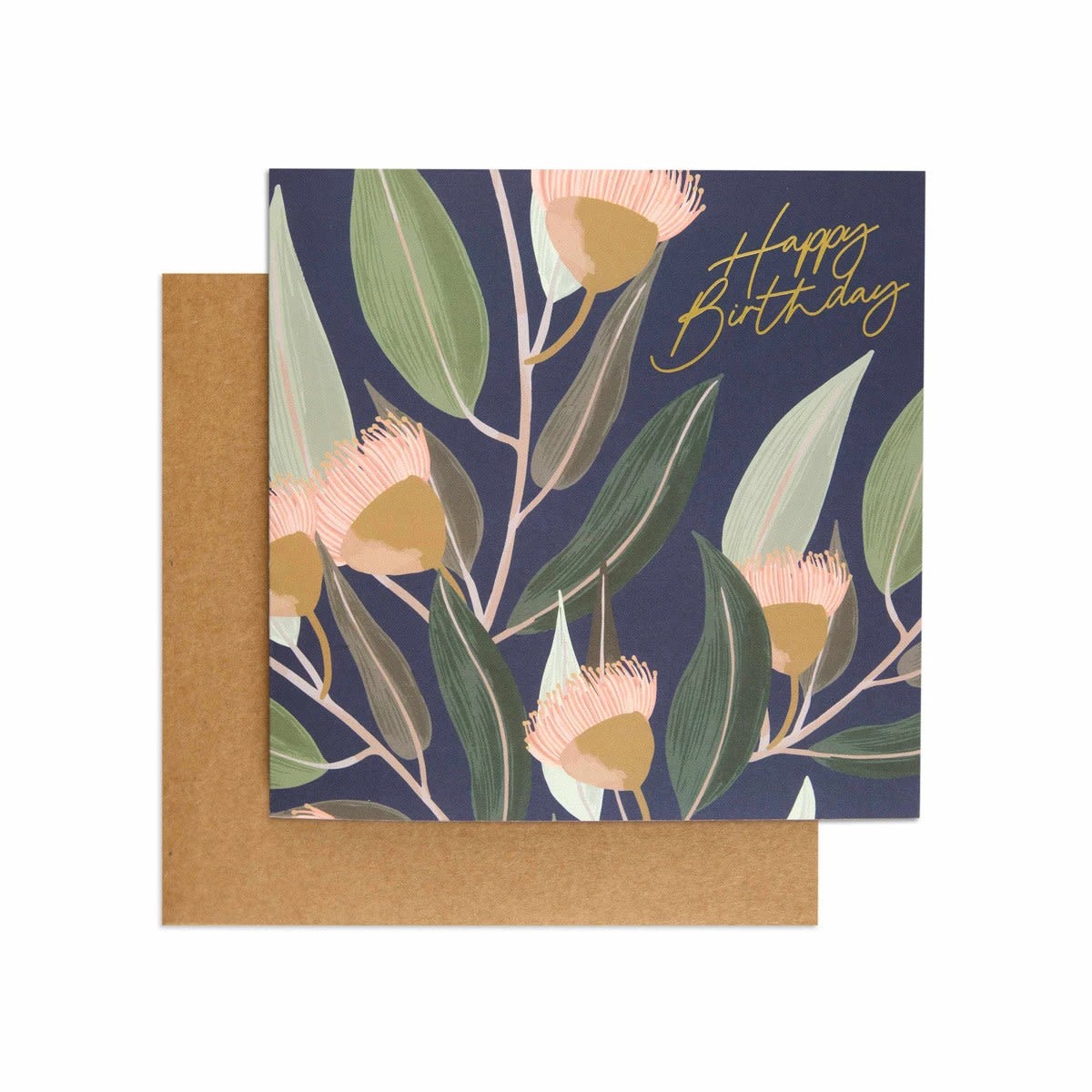 1 Hallmark Birthday Card - Australian Spirit Among The Gum Trees Navy Eucalyptus, 1 of 3
