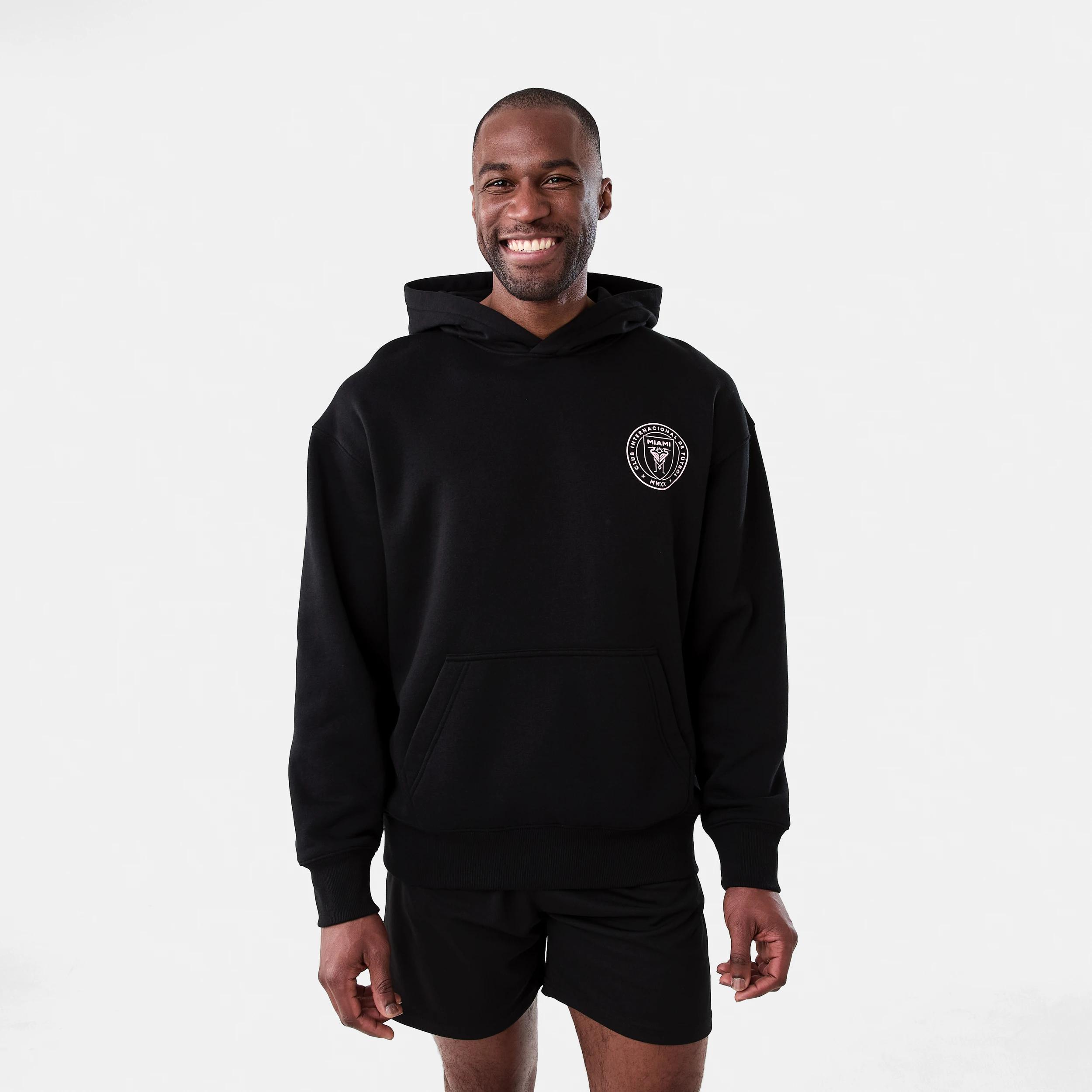 1 Official Inter Miami Adult Hoodie INTER MIAMI BLACK, 1 of 7