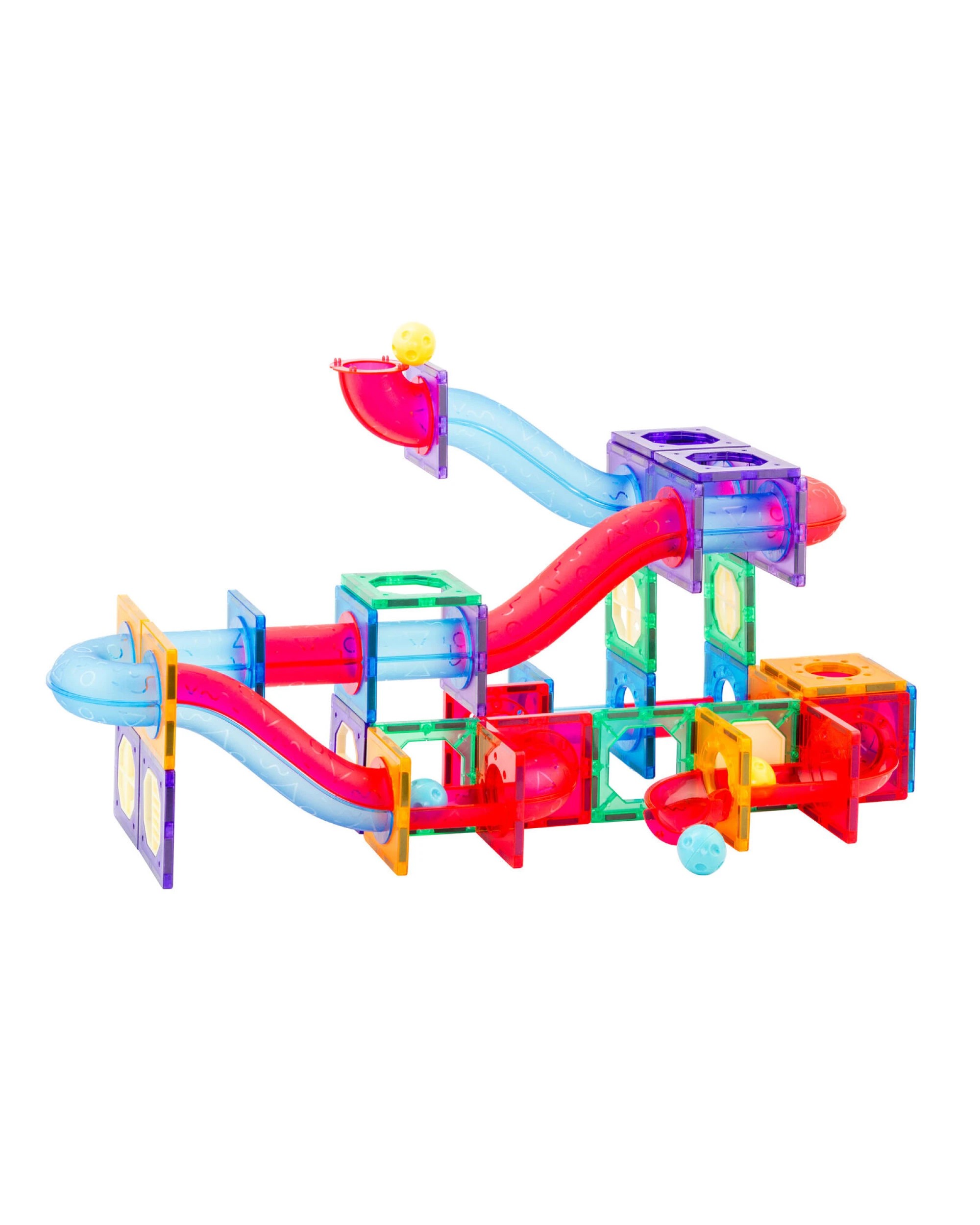 1 Gem Toys 118 Pcs non-toxic STEM Educational, Durable Magnetic Tiles/Puzzle with Storage Bag, 1 of 7