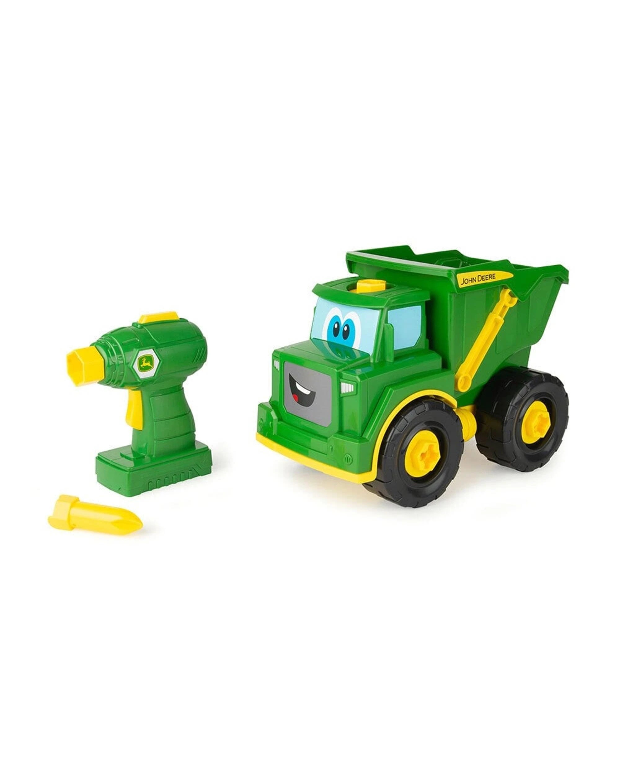 1 John Deere Kids Build-A-Buddy Green Dump Truck with Power Drill - Green, 1 of 4