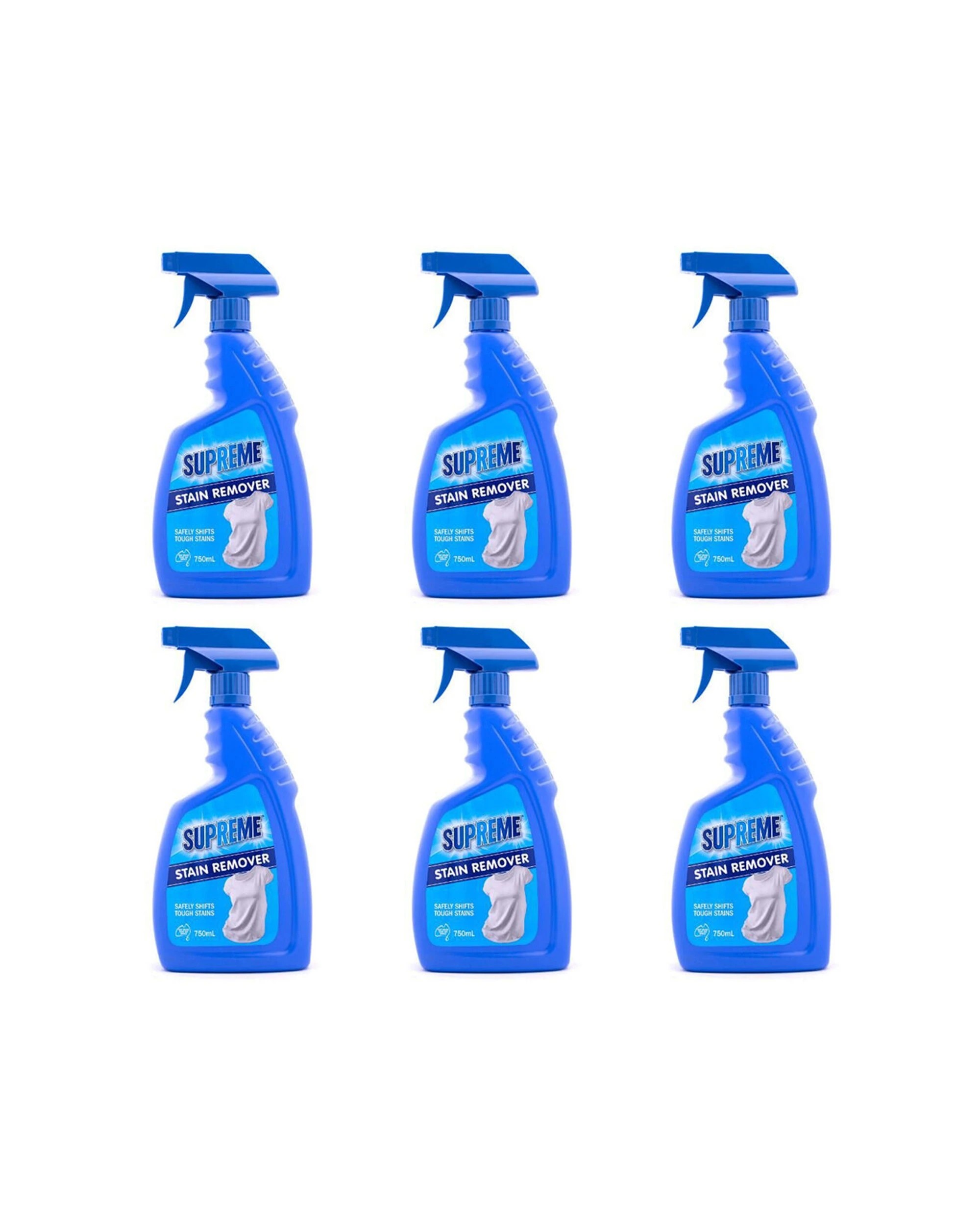 1 Supreme Tough Stain Remover Liquid Spray 6 Pack 750ml - Blue, 1 of 5