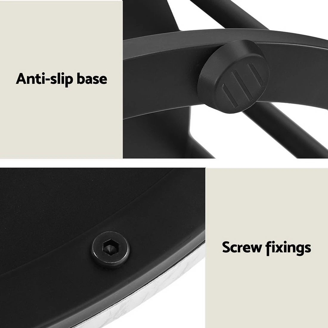 7 Artiss Coffee Table 2-Tier Round Marble Effect - White, 7 of 7