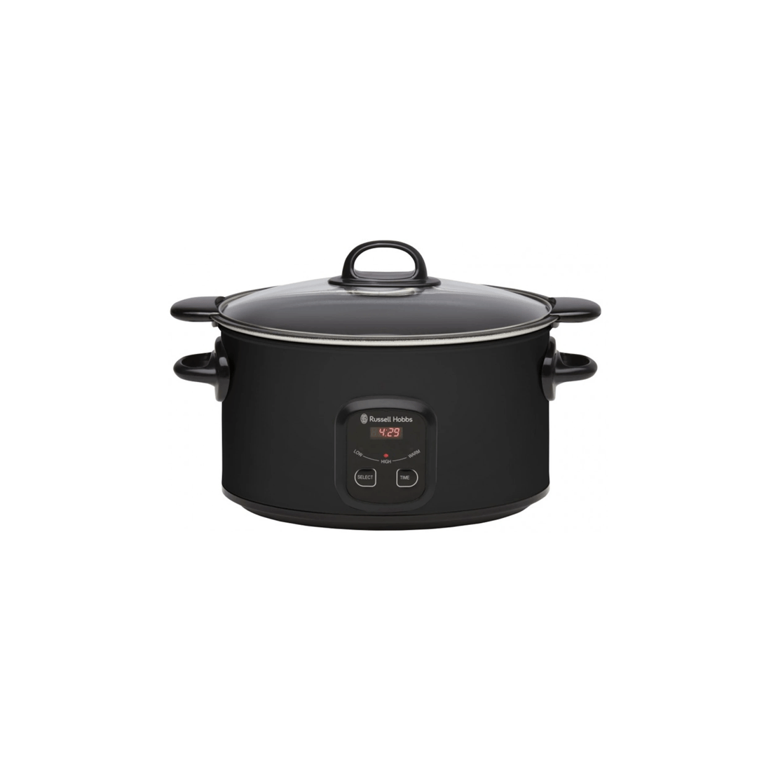 1 Russell Hobbs Rhsc650blk Electric 6l Searing Slow Cooker Pot W/ Lid Matte - Black, 1 of 3