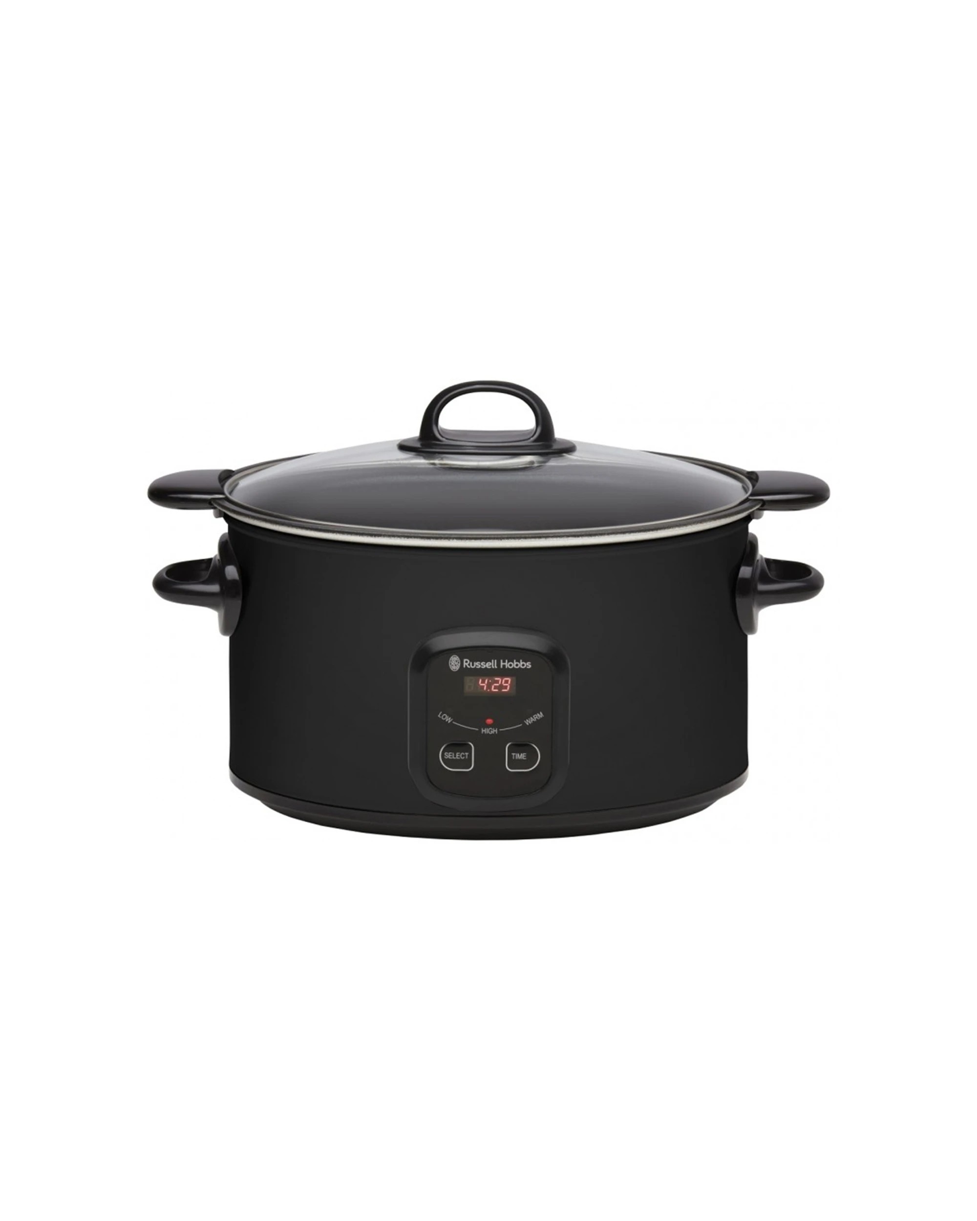 1 Russell Hobbs Rhsc650blk Electric 6l Searing Slow Cooker Pot W/ Lid Matte - Black, 1 of 3