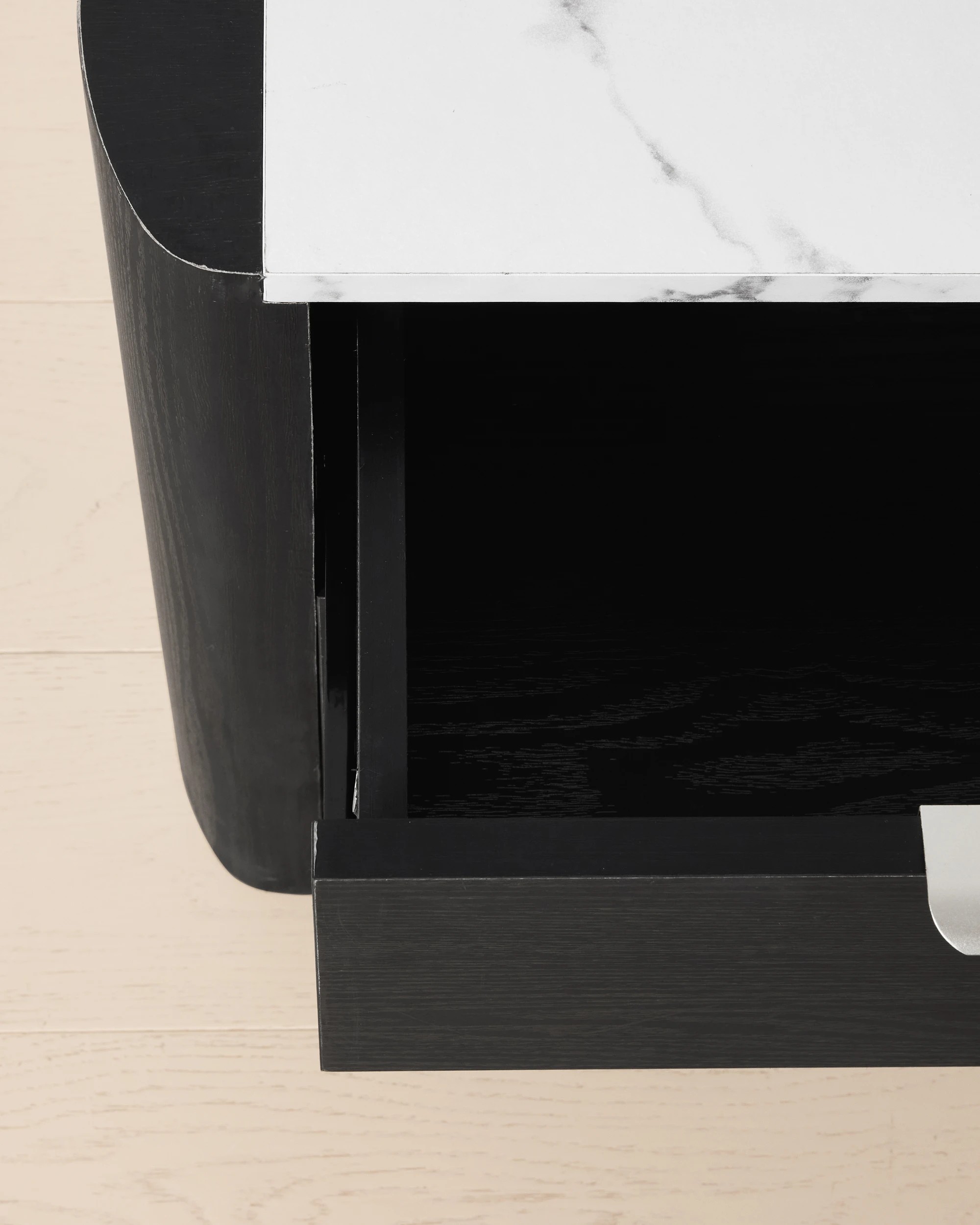 8 Hazel 2 Drawer Bedside Table - Black, 8 of 8