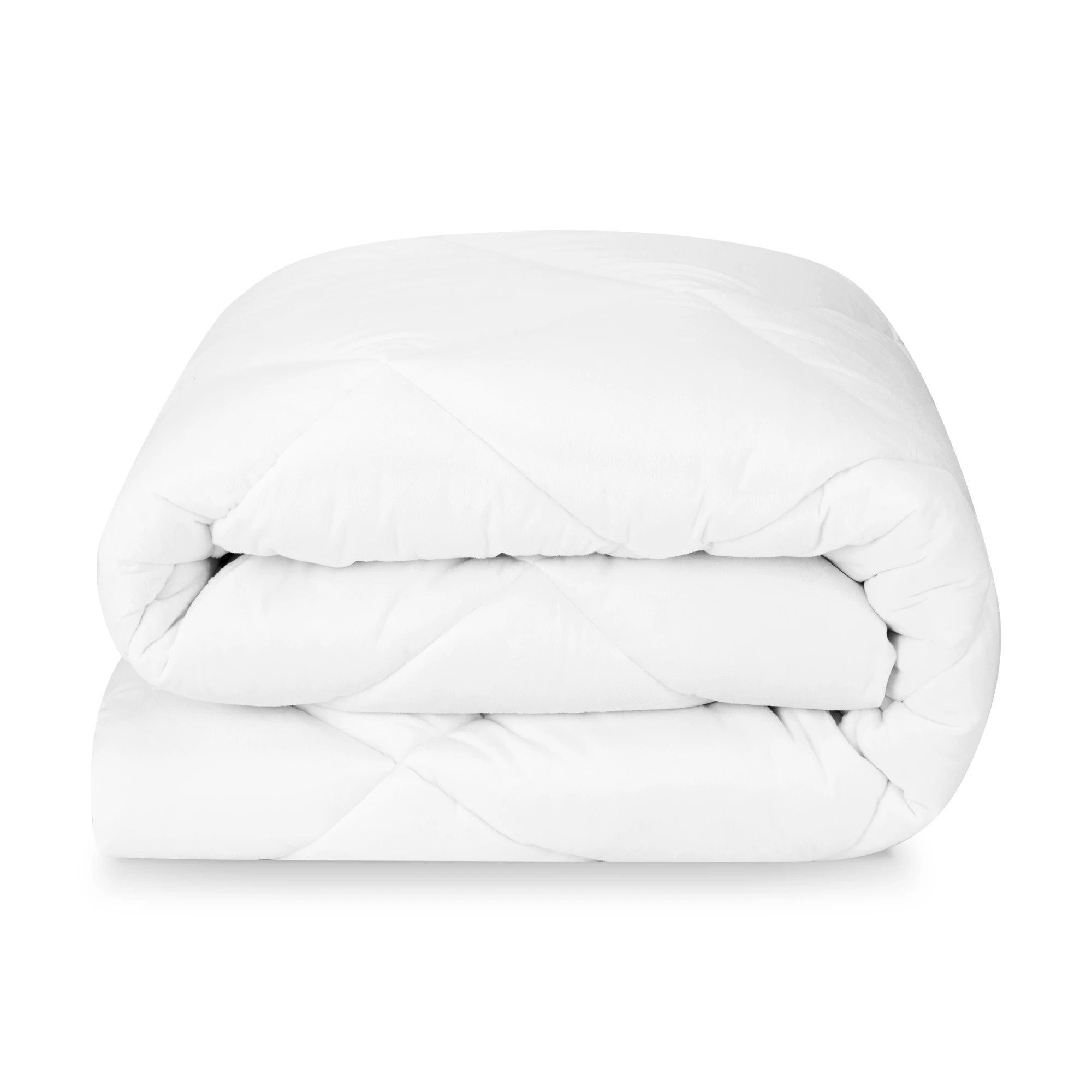 2 Reversible Plush Mattress Topper - Queen Bed, White, 2 of 7