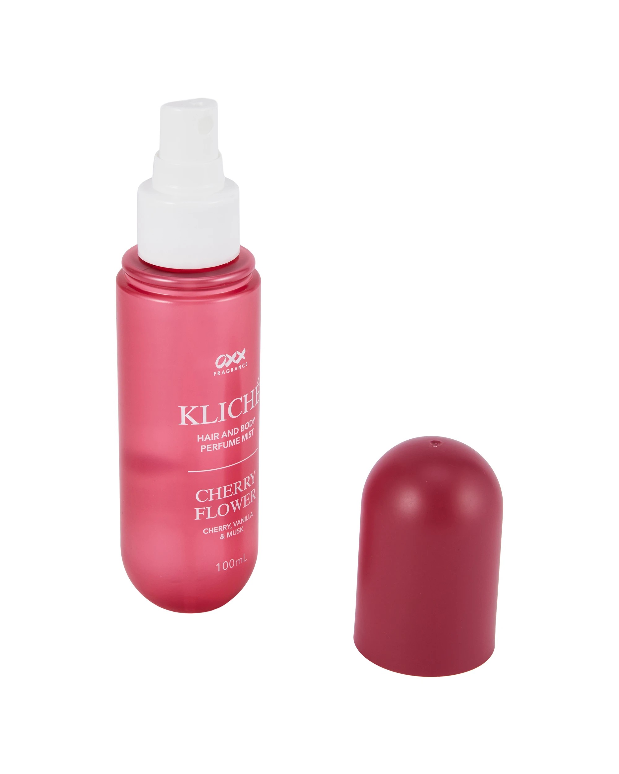 2 OXX Fragrance Kliche Cherry Flower Hair and Body Perfume Mist 100ml - Cherry, Vanilla and Musk, 2 of 4