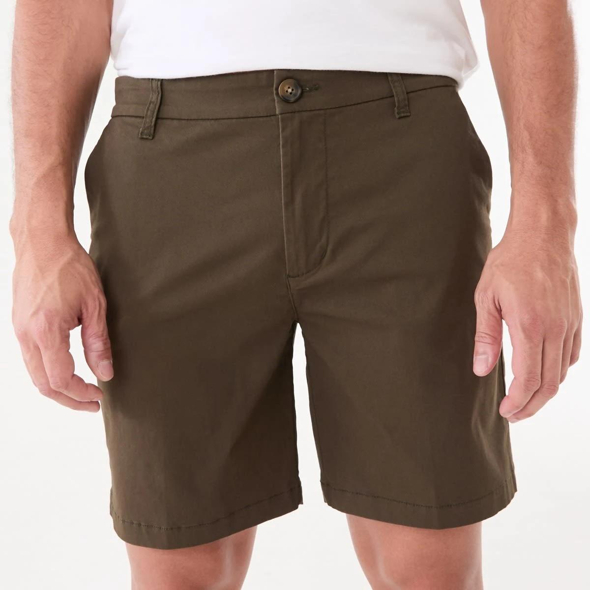 1 Slim Stretch Chino Shorts FOREST NIGHT, 1 of 5