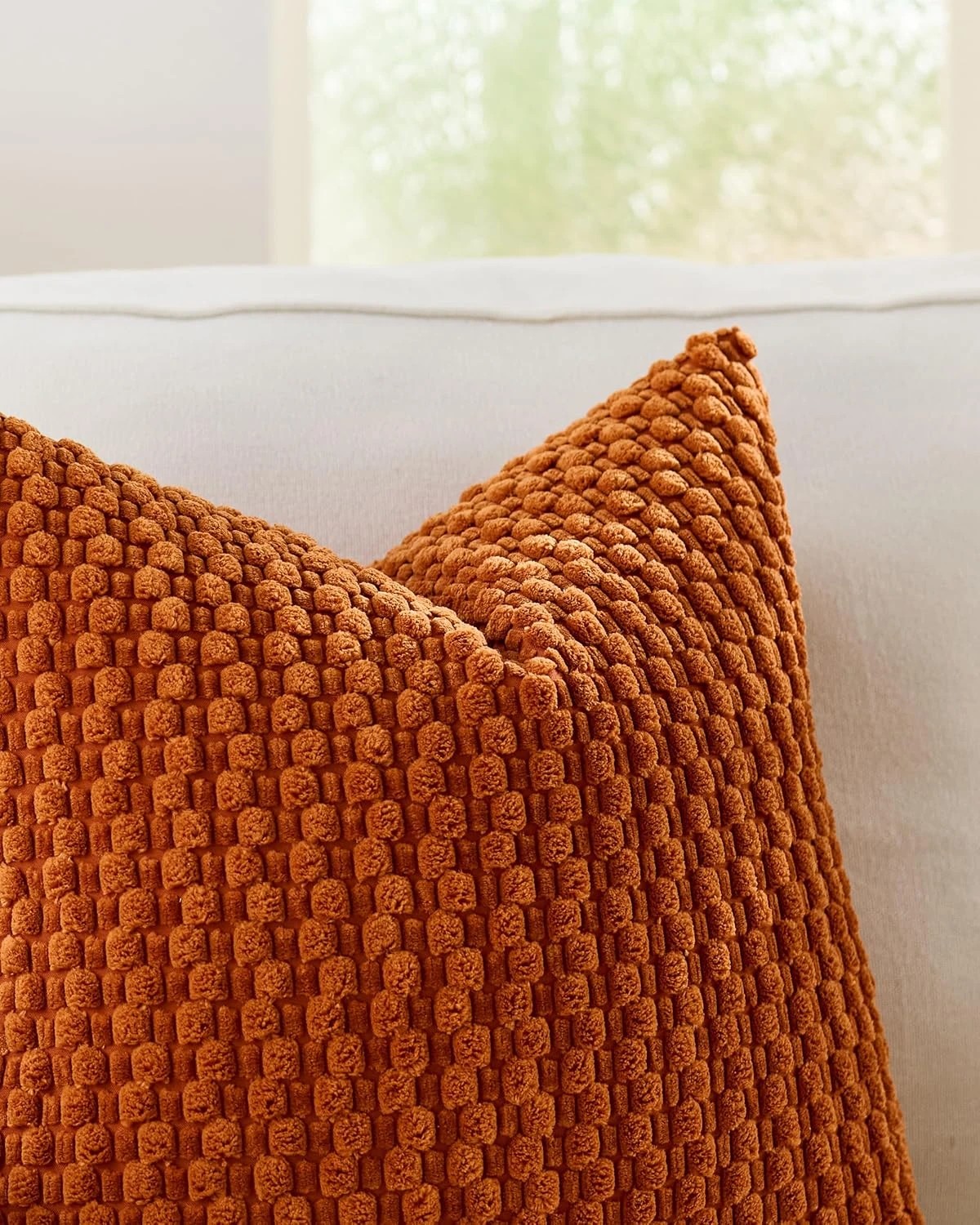 2 Gioia Casa 2-Pack Bubble Corn Cushion Covers 30cm x 50cm - Terracotta, 2 of 3
