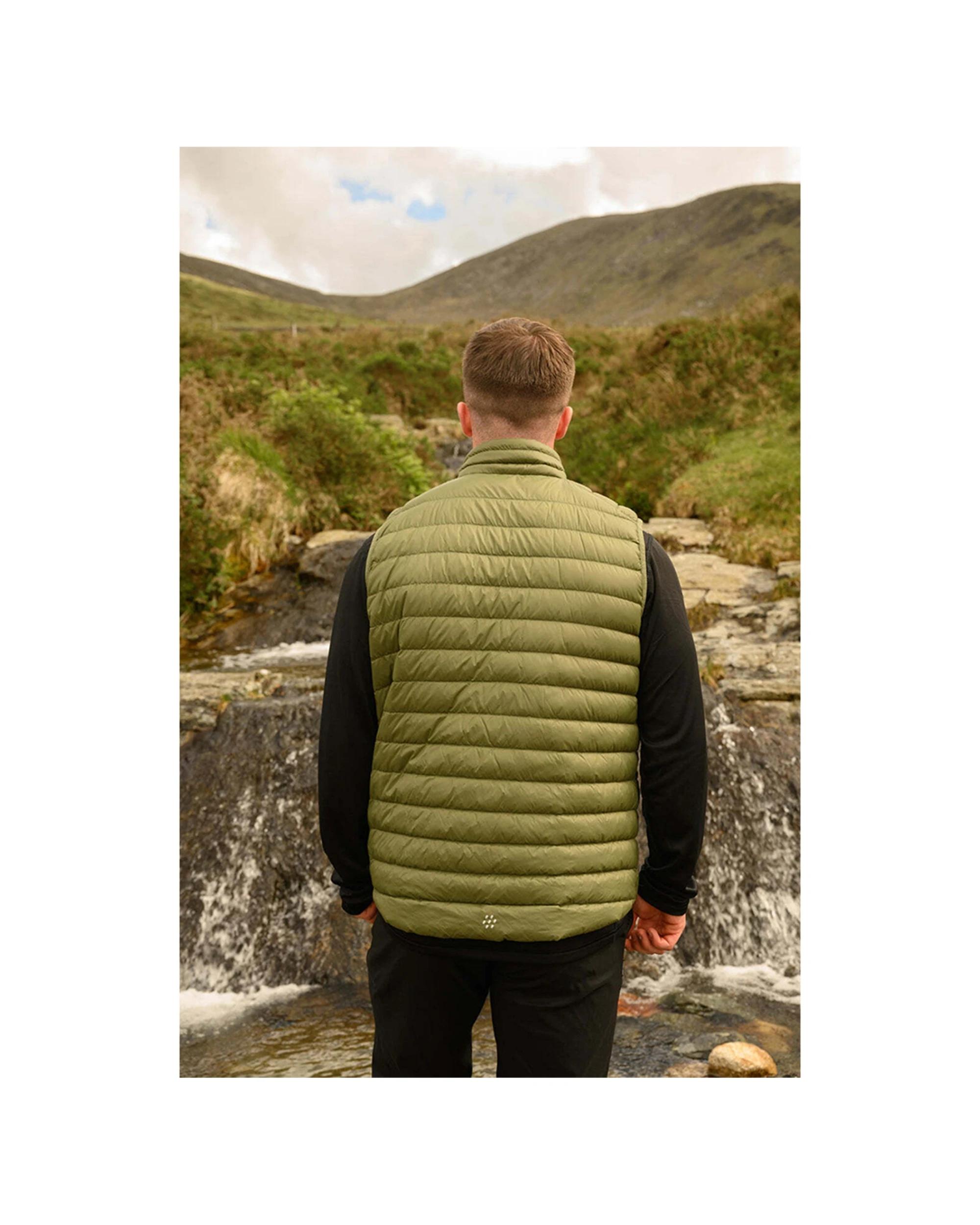 6 Mac In A Sac Adult Mens Alpine Down Vest GREEN, 6 of 7