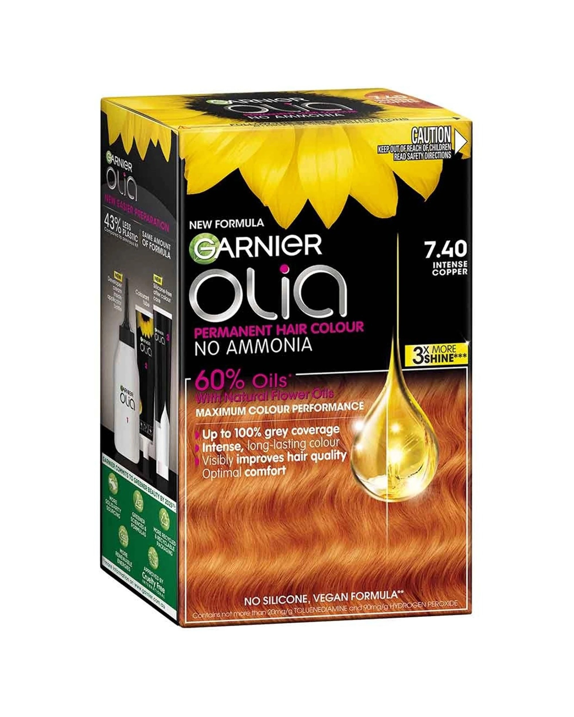1 Garnier Olia 7.4 Intense Copper (New) - Orange, 1 of 1