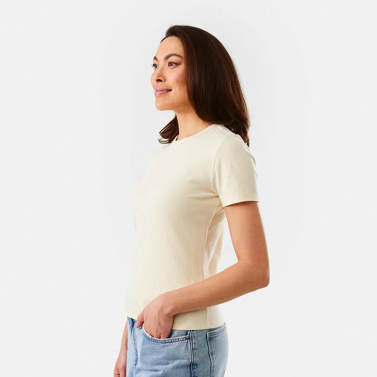 3 Short Sleeve Rib Crew Neck T-shirt Pnacota, 3 of 7