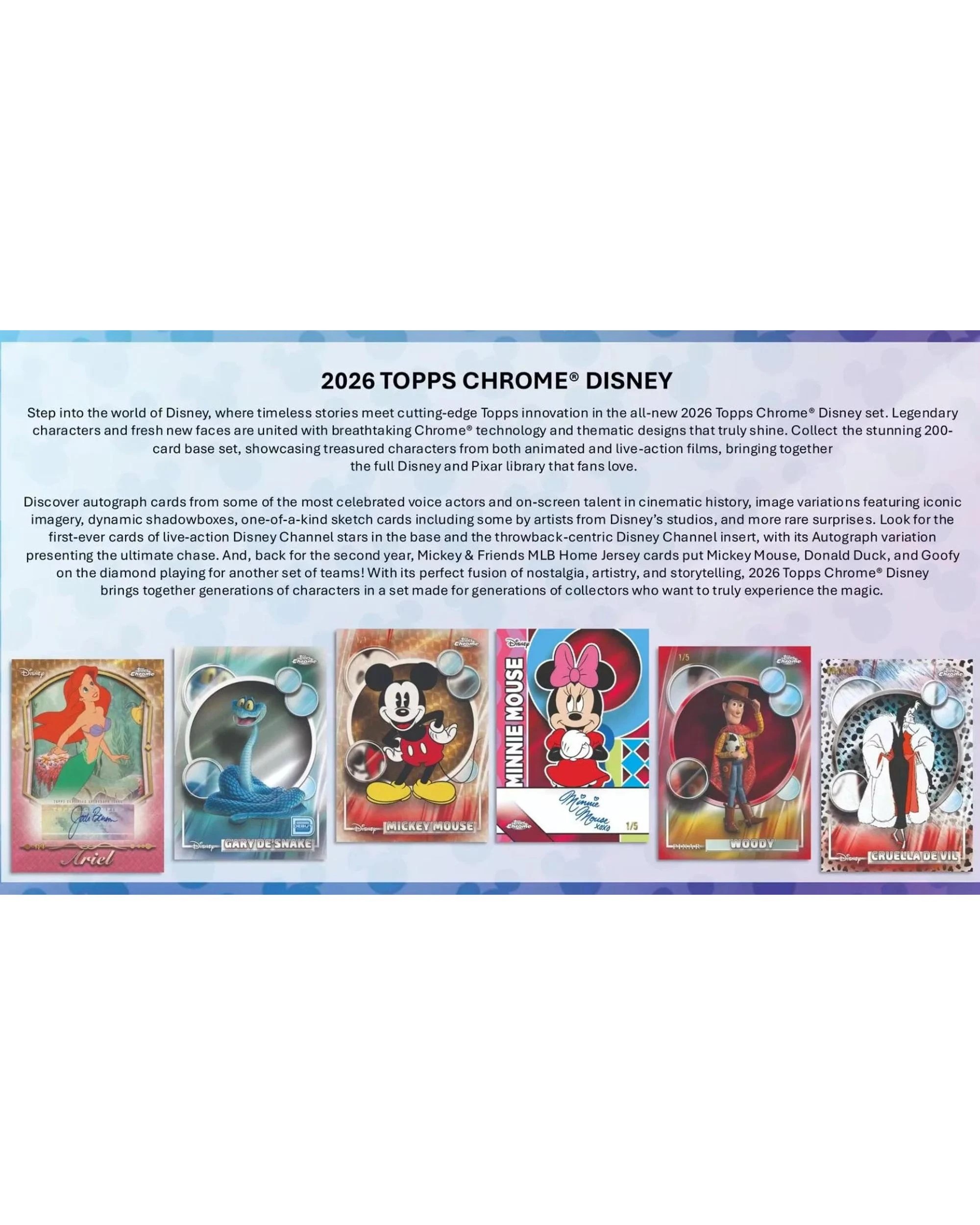 3 Topps 2026 Chrome Disney Blaster Box, 3 of 10