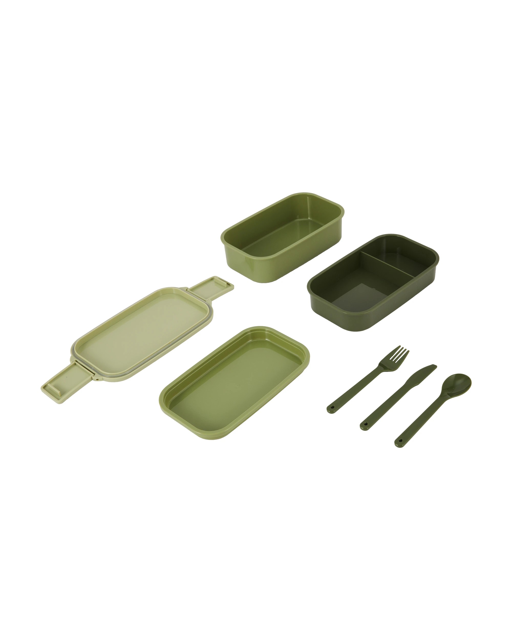 4 Stackable Lunch Box - Green, 4 of 5