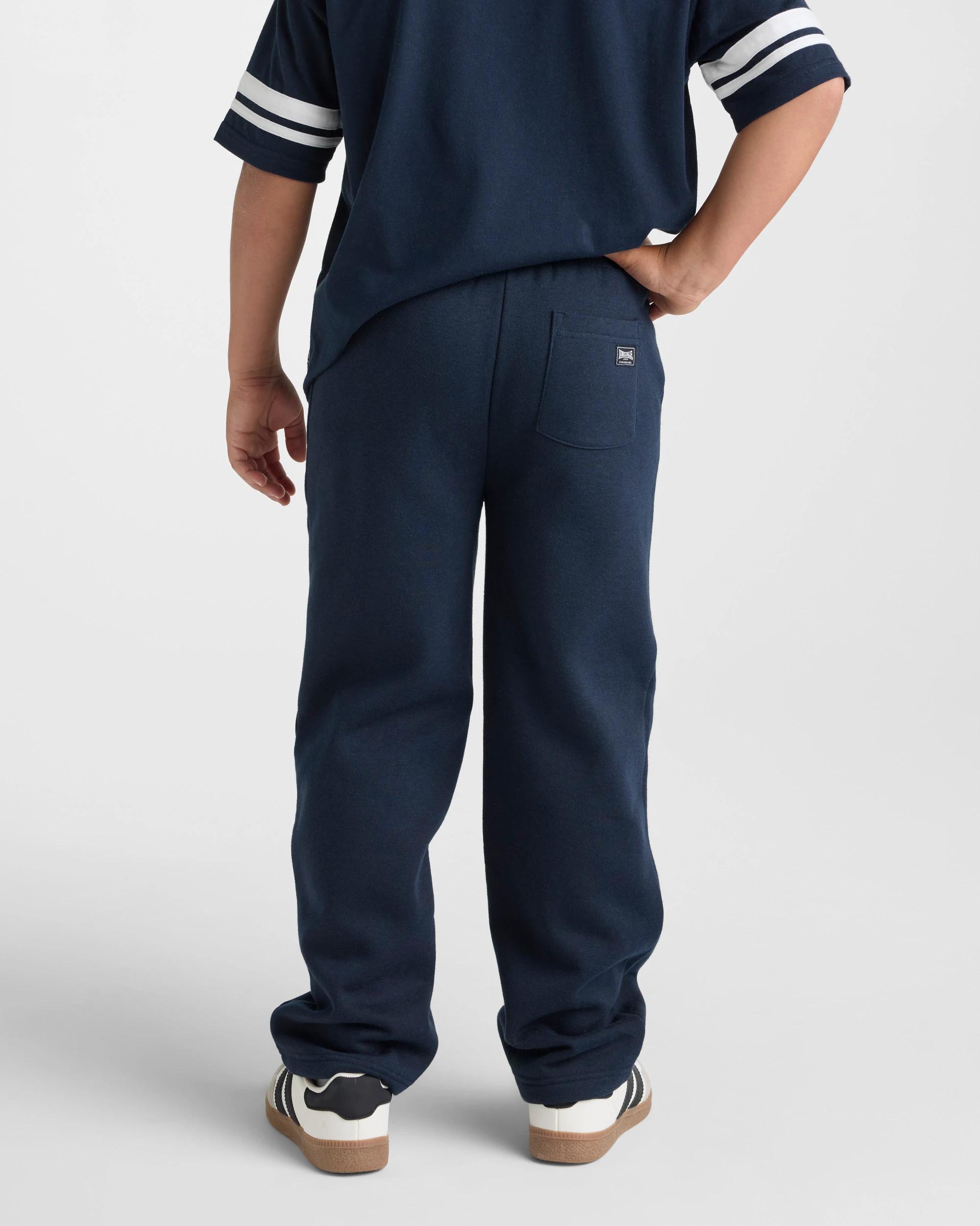 2 Lonsdale London Boys Retro Sport Trackpants NAVY, 2 of 5