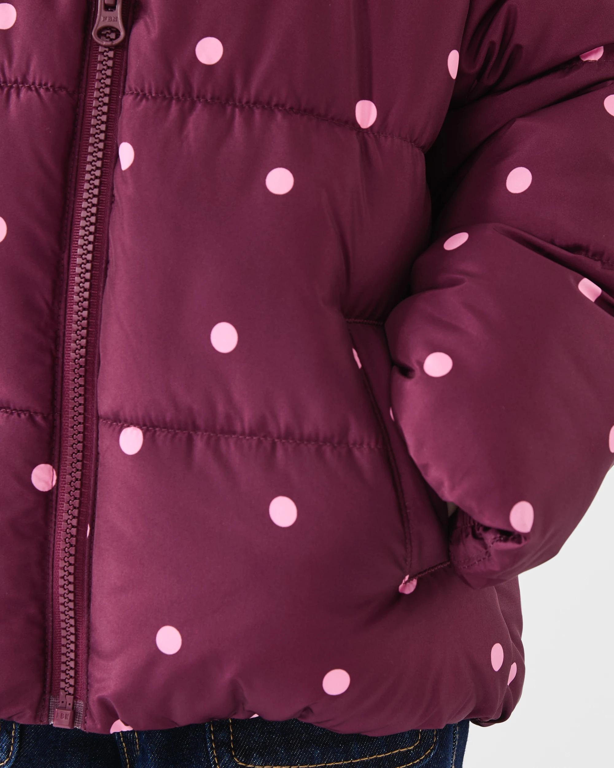 5 Puffer Jacket Maron Dots, 5 of 8
