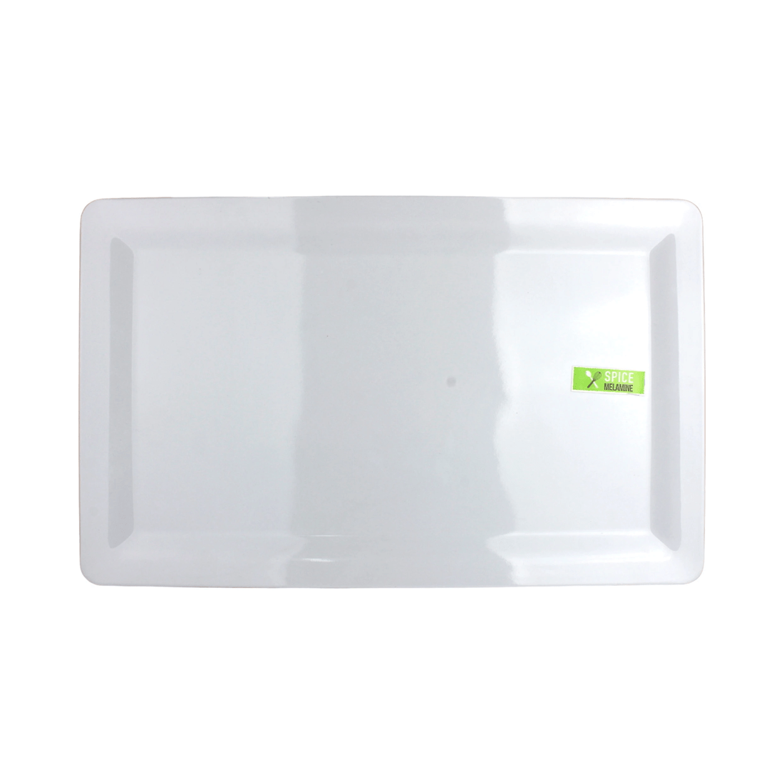 1 Durmaz White Rectangular Melamine Platter 48.5cm x 30cm, 1 of 2