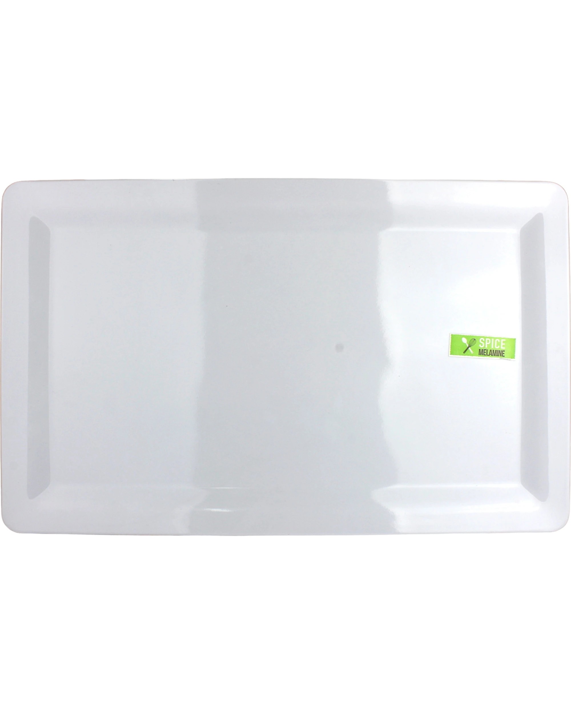 1 Spice Kitchen White Rectangular Melamine Platter 48.5cm x 30cm, 1 of 2