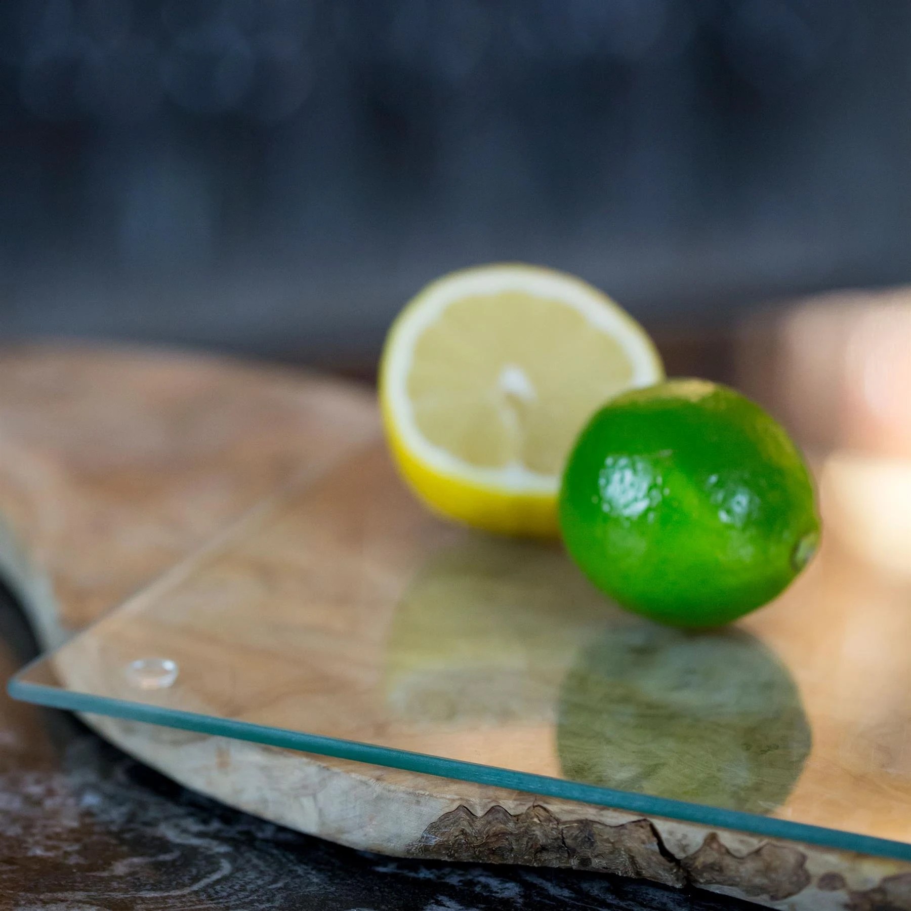 7 Harbour Housewares Rectangle Glass Chopping Board - 30cm x 20cm - Clear, 7 of 7