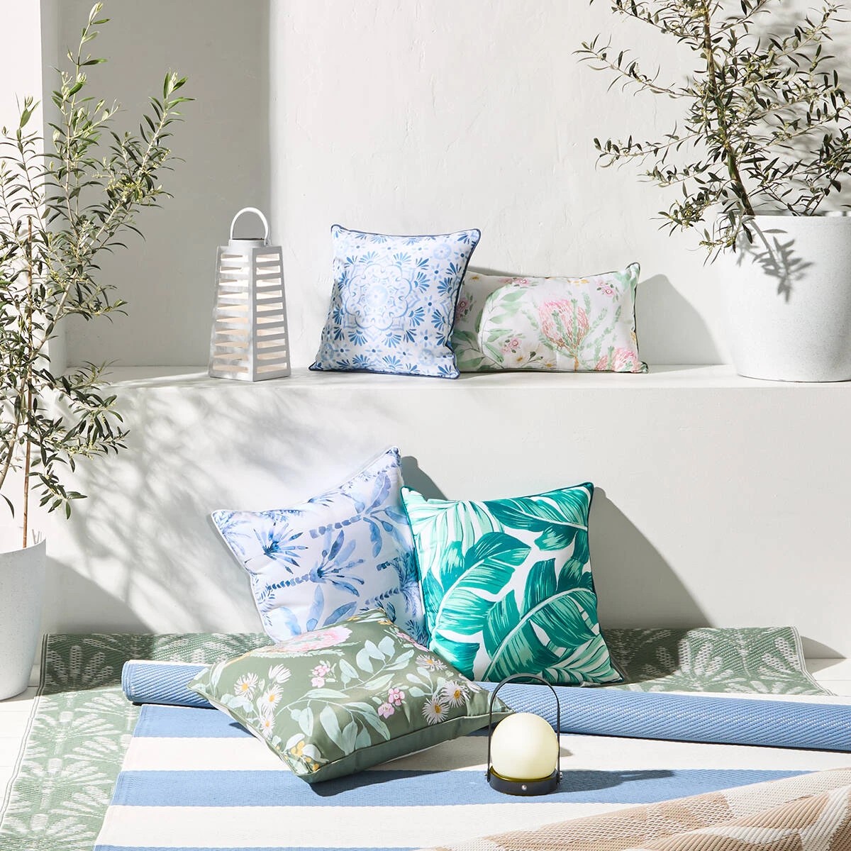 5 38cm Outdoor Mandala Cushion, 5 of 5