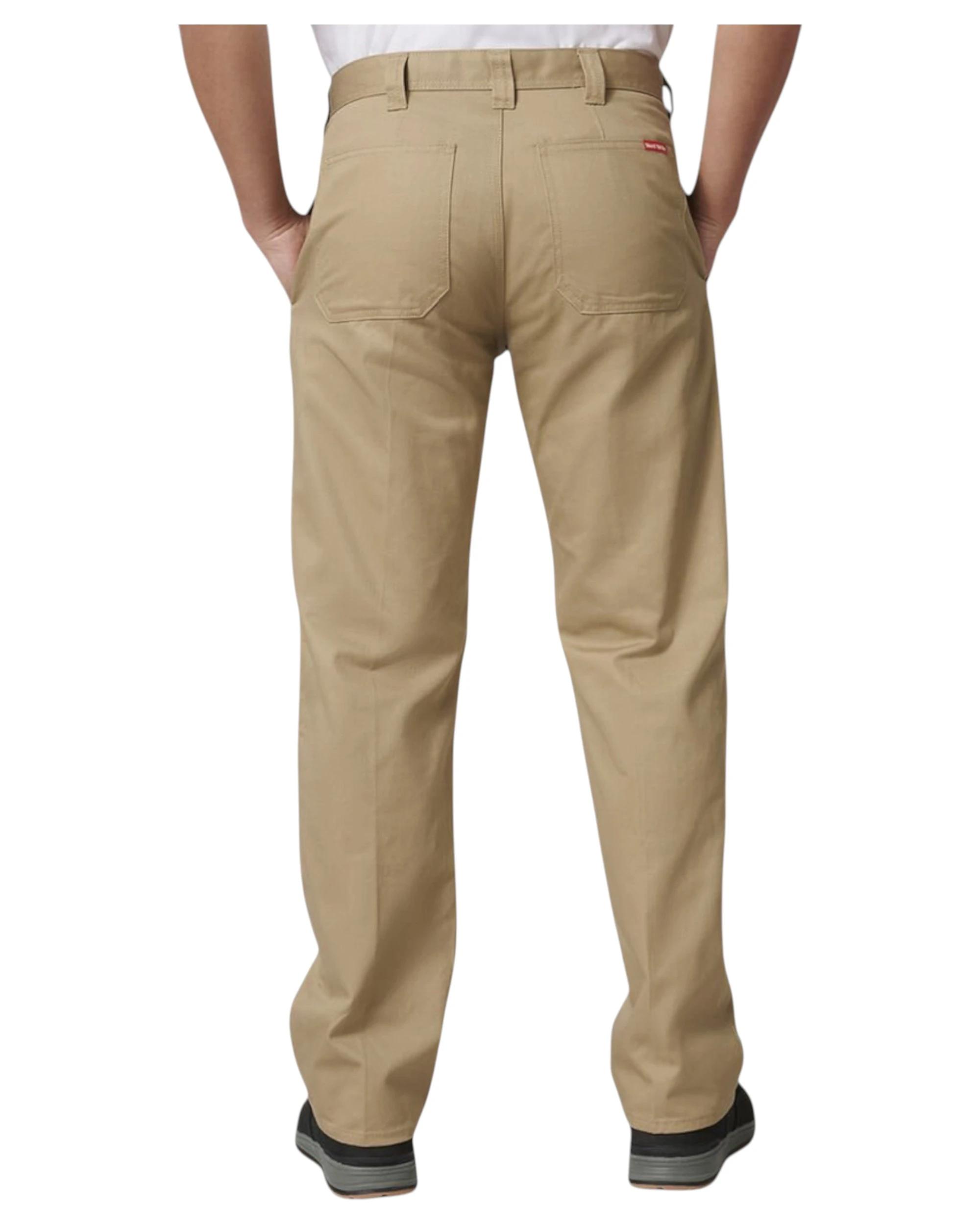 5 Hard Yakka 3 Pack Mens Drill Work Pant Cotton Pants KHAKI, 5 of 9