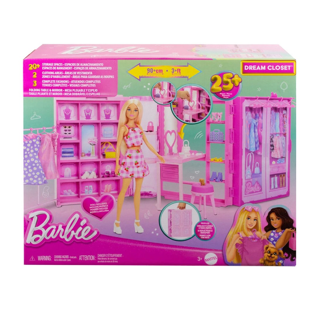 2 Barbie Dream Closet Toy Playset, 2 of 7