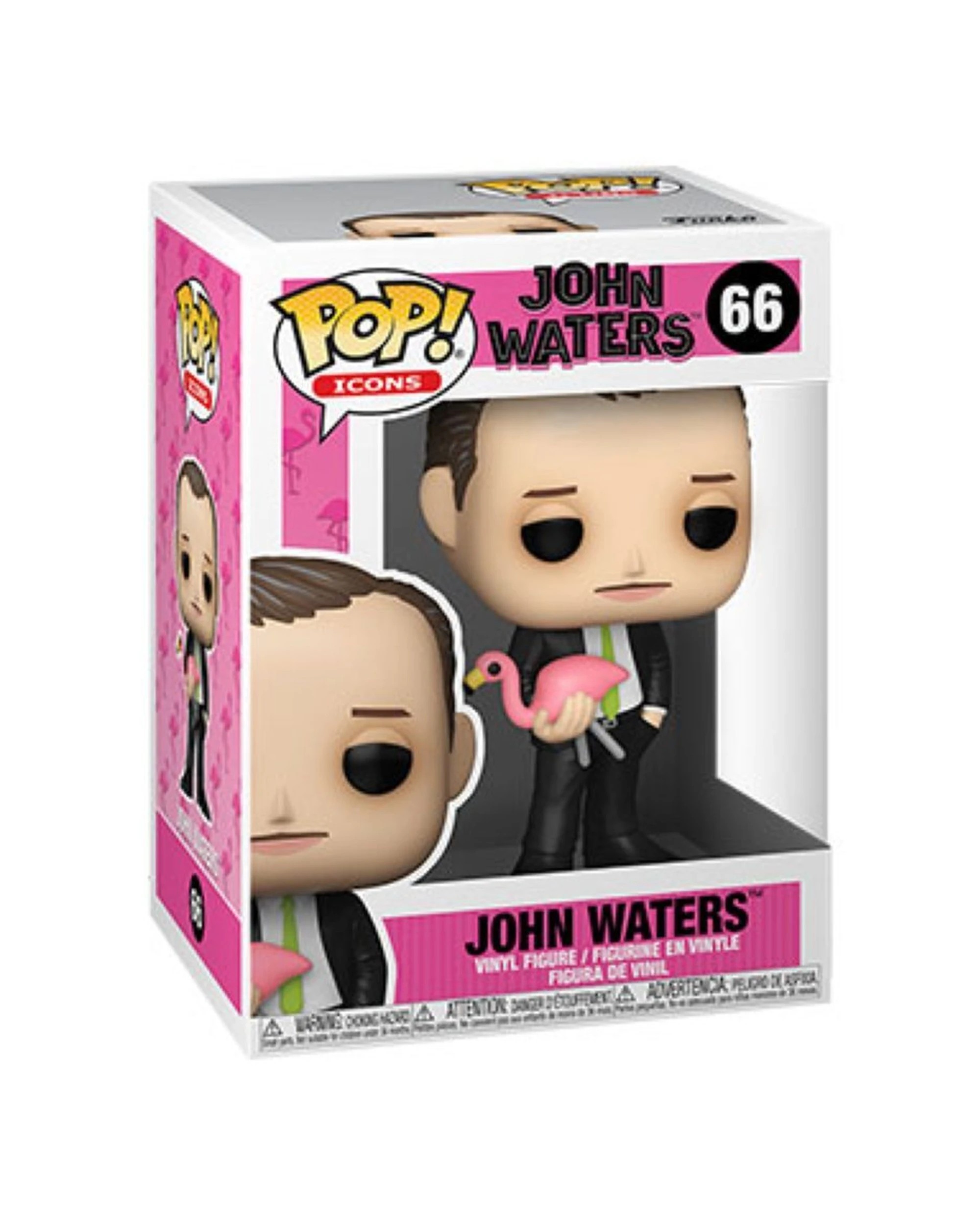 3 Pop Vinyl Figurine Icons - John Waters - Vinyl Collectible 10cm Figure - Multi, 3 of 3