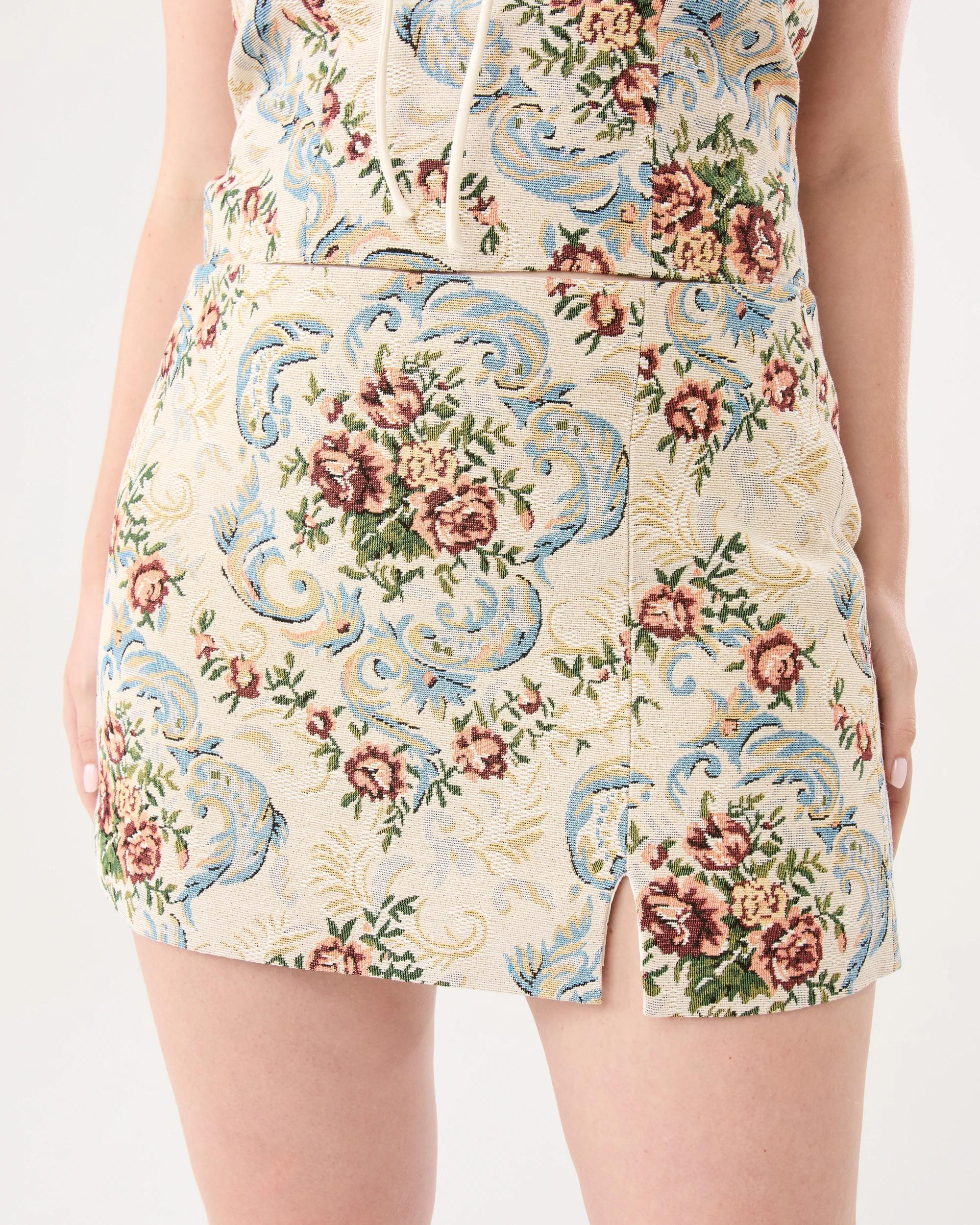 3 Tapestry Jacquard Mini Skirt Jaquard, 3 of 9