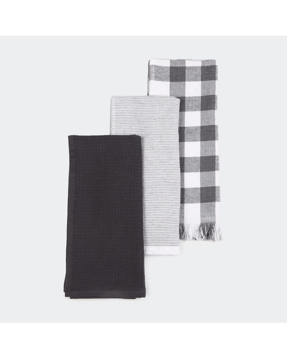 3 Pack Slate Check Tea Towels