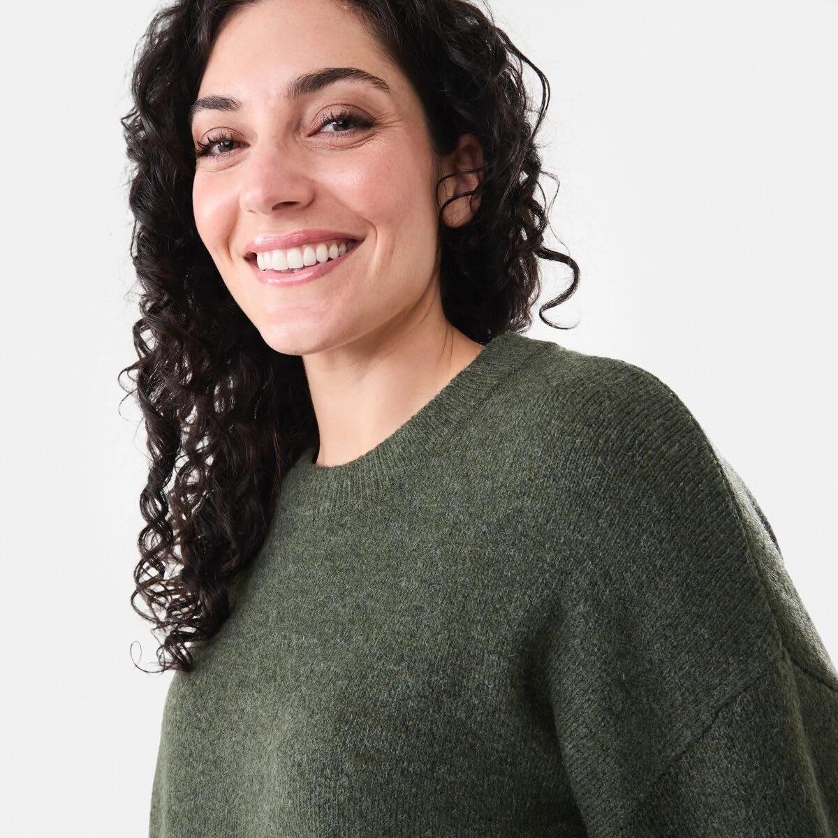 4 Relaxed Jumper Olive Marl, 4 of 5