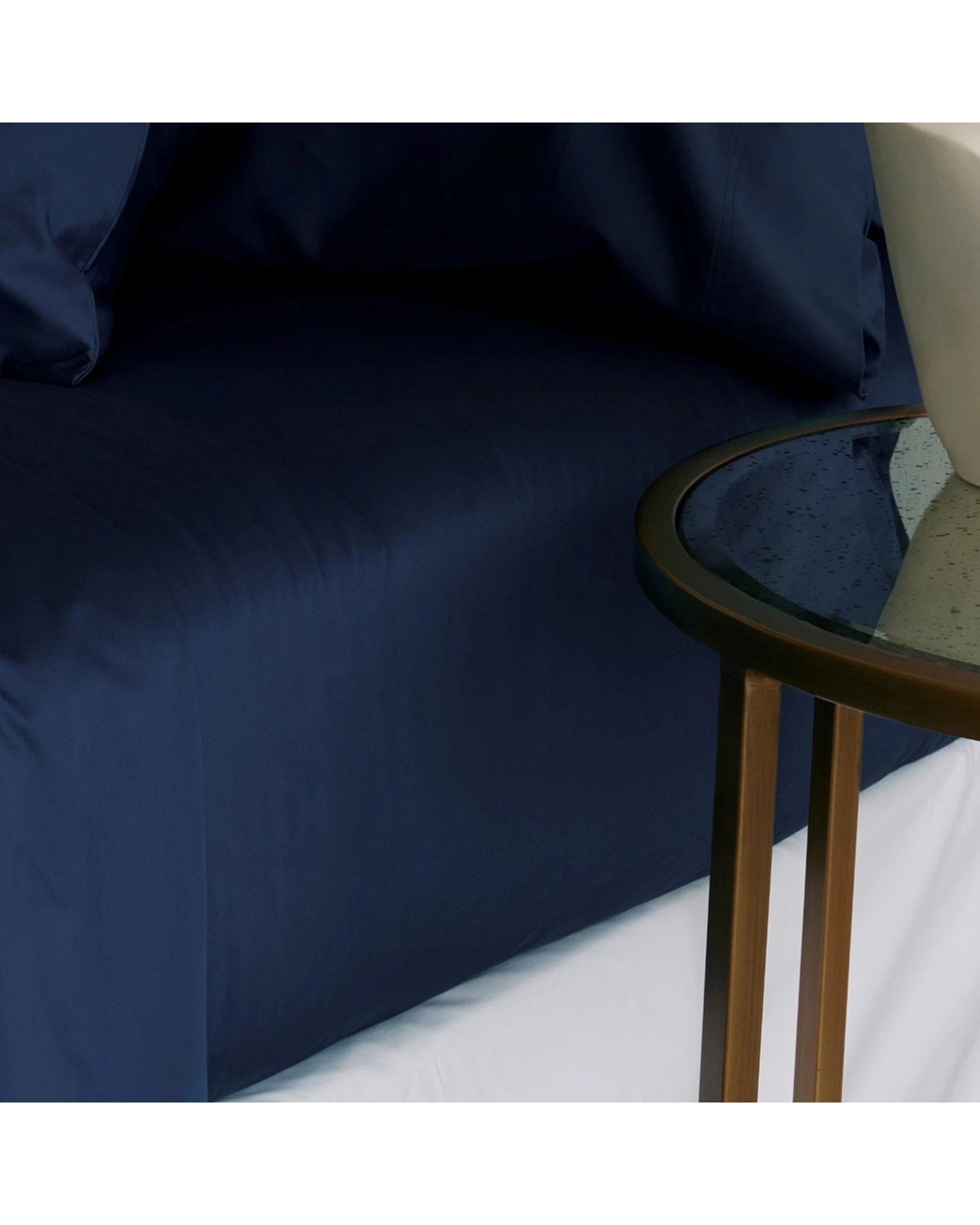 1 Bedding co Fitted Sheet 1200TC Egyptian Cotton Navy - King Bed - Blue, 1 of 3