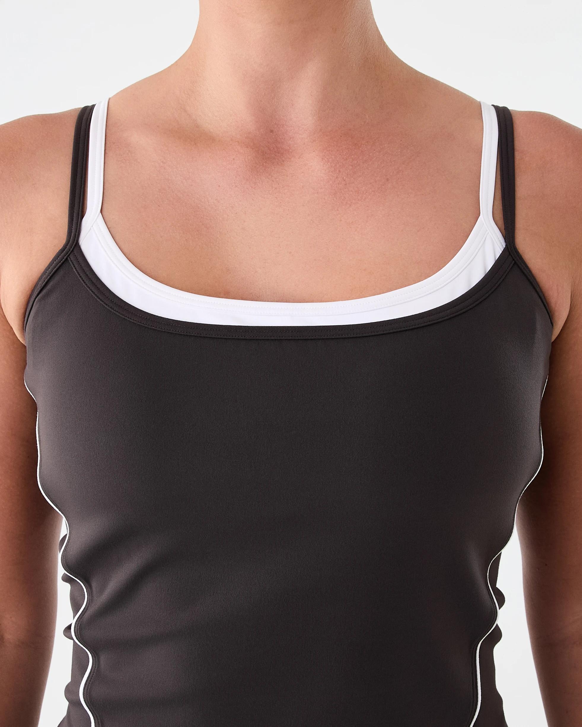 5 Active Womens Dual Strap Tank Graphite, 5 of 7