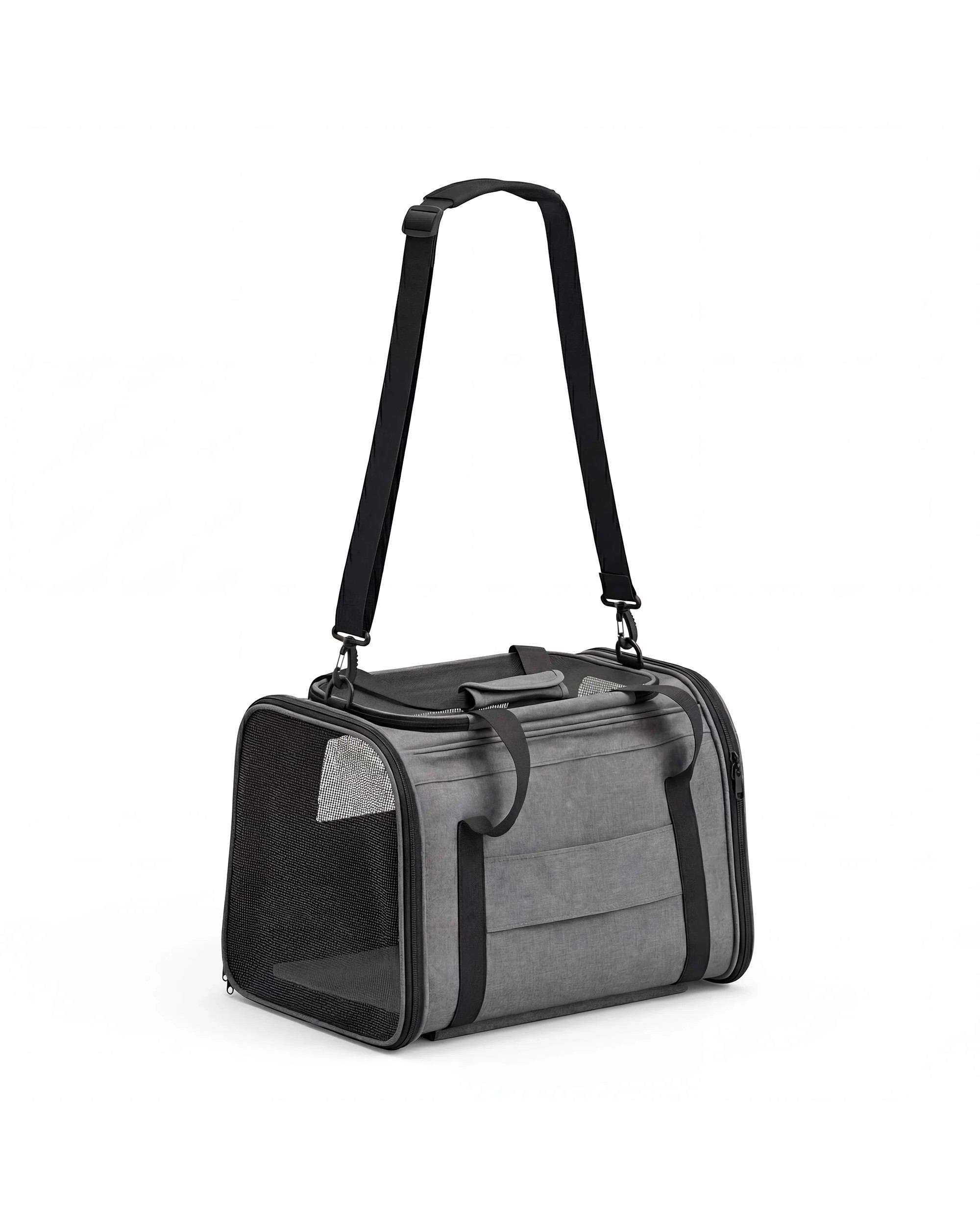 3 Advwin Pet Carrier Foldable Stroller Cat Dog Trolley Travel Bag, 3 of 9