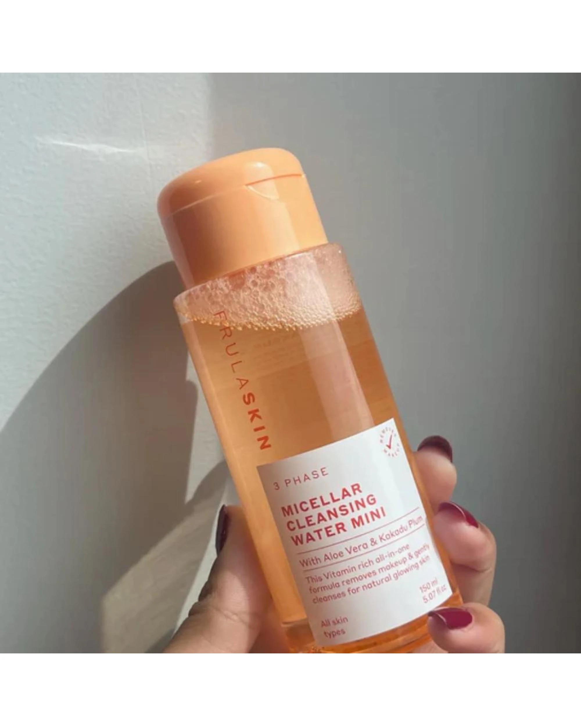 6 3 x Frula Skin 3 Phase Micellar Cleansing Water with Aloe Vera & Kakadu Plum 400mL, 6 of 6