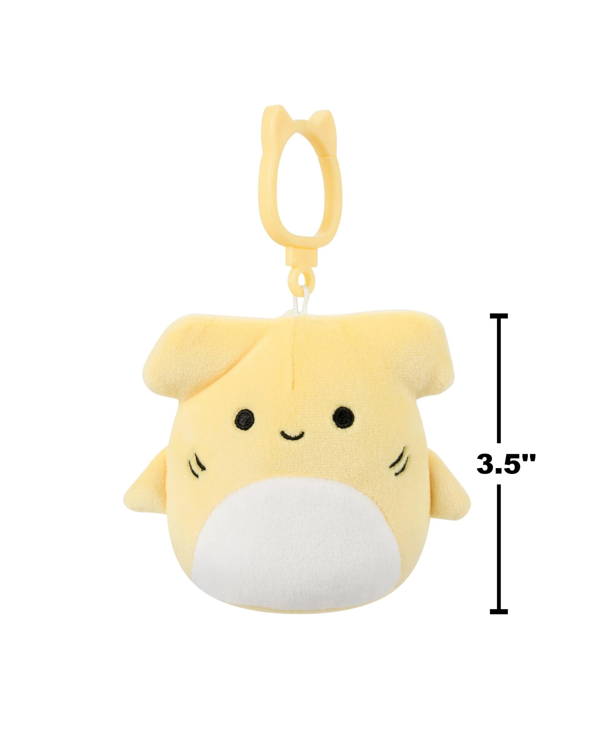 5 Squishmallows Terrence the Hammerhead Shark 3.5 inch Clip-On Plush - Yellow, 5 of 6