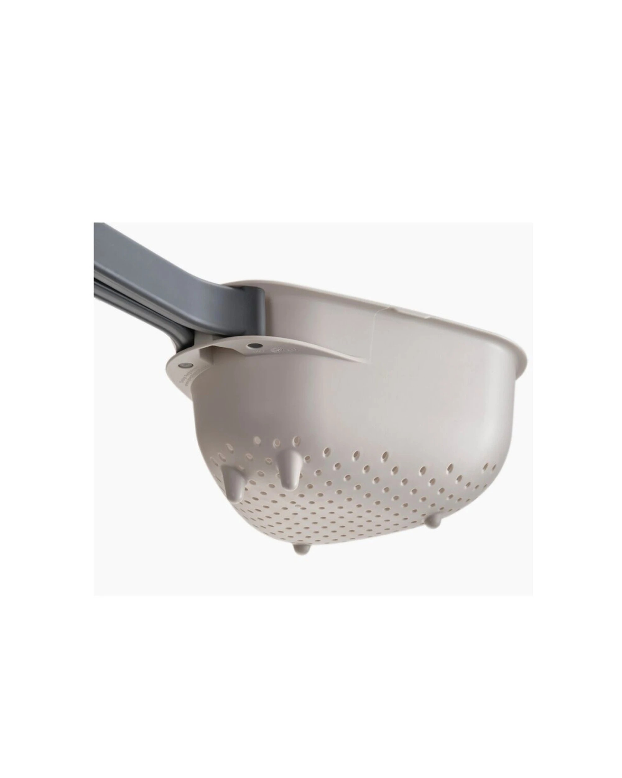 3 Joseph Joseph Droplet Large Kitchen Colander With Folding Handle Durable Kitchen Tool - Beige, 3 of 7