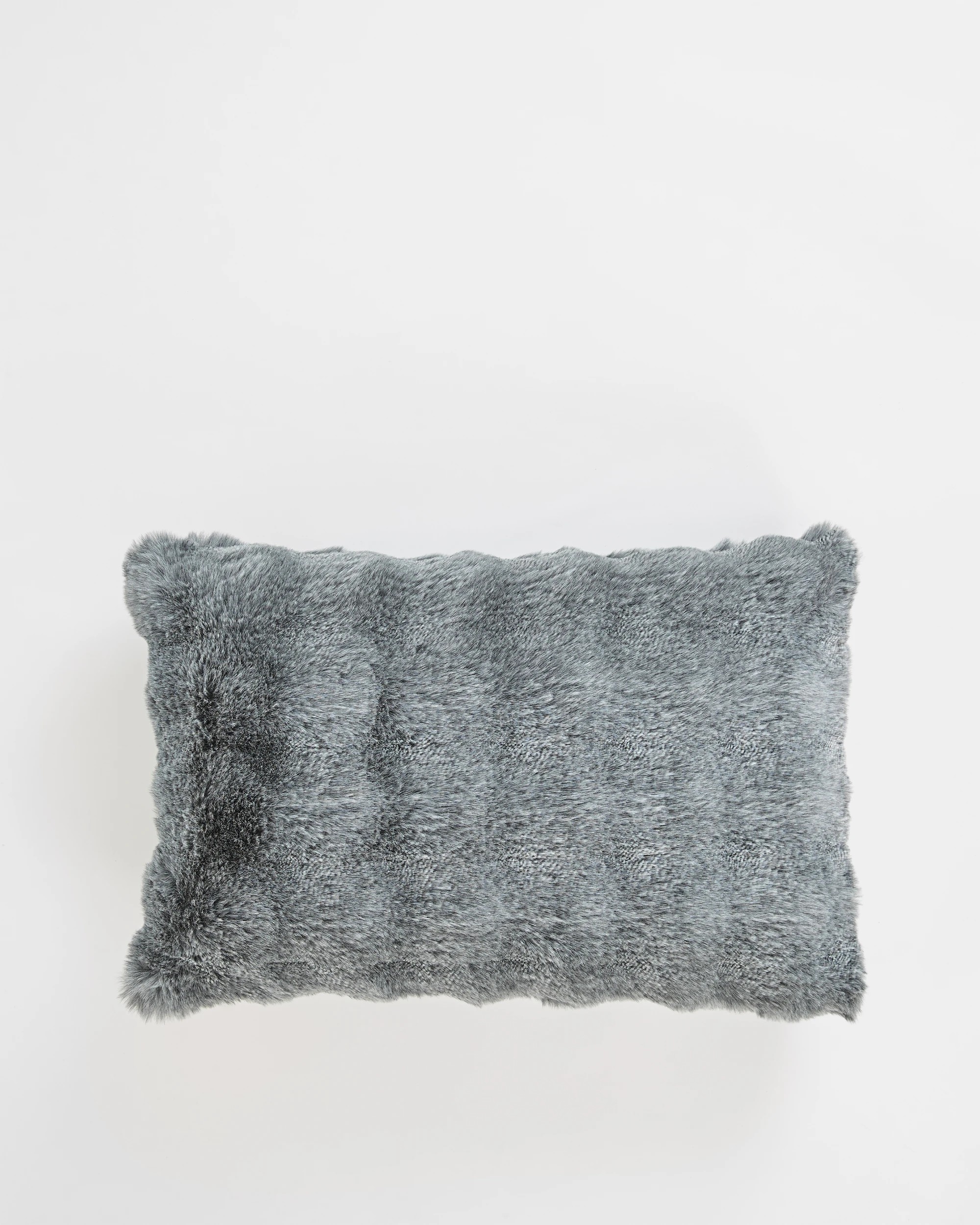 1 Target Ella Faux Fur Cushion - Grey, 1 of 2