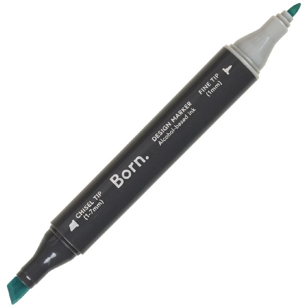 1 Born Professional Dual-Tip Artist Marker Turquoise Green G477, 1 of 4
