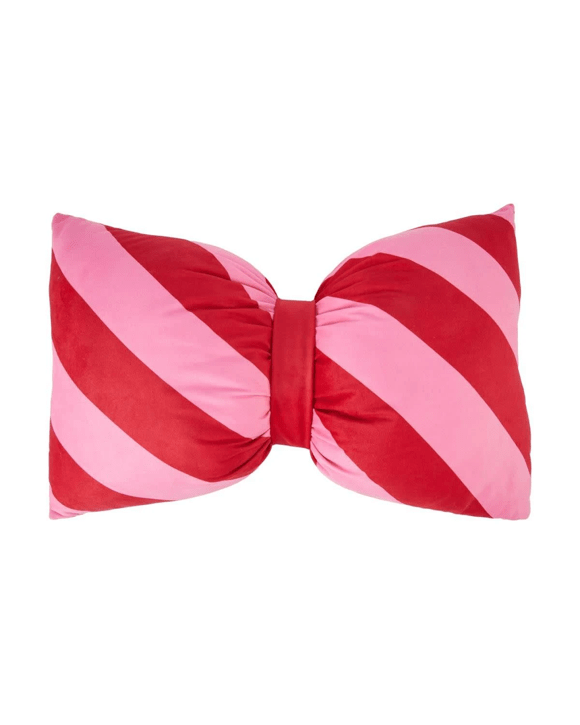 Candy Cane Bow Cushion