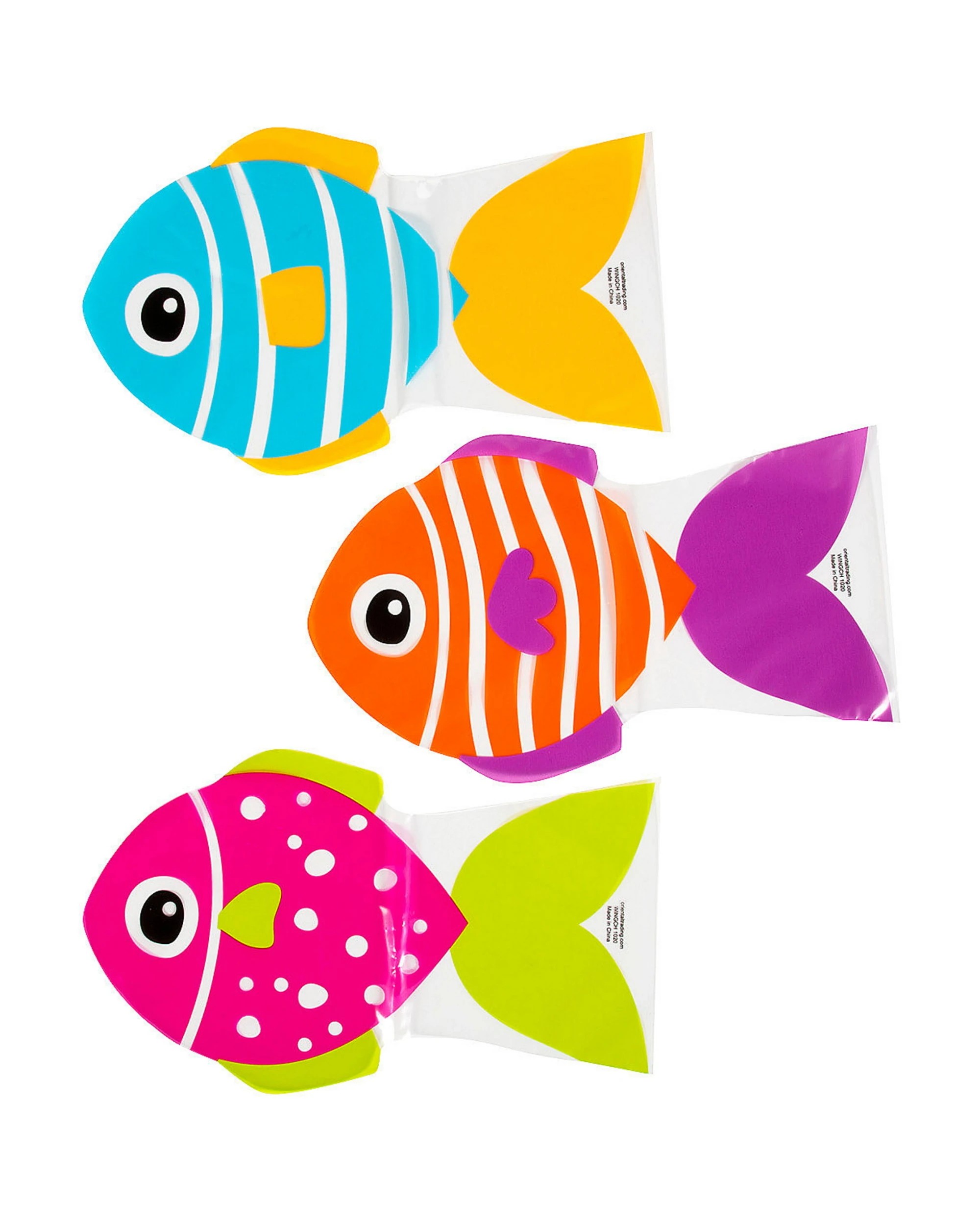 Fun Express Tropical Fish Plastic Treat Bags Pack of 12 - Kmart