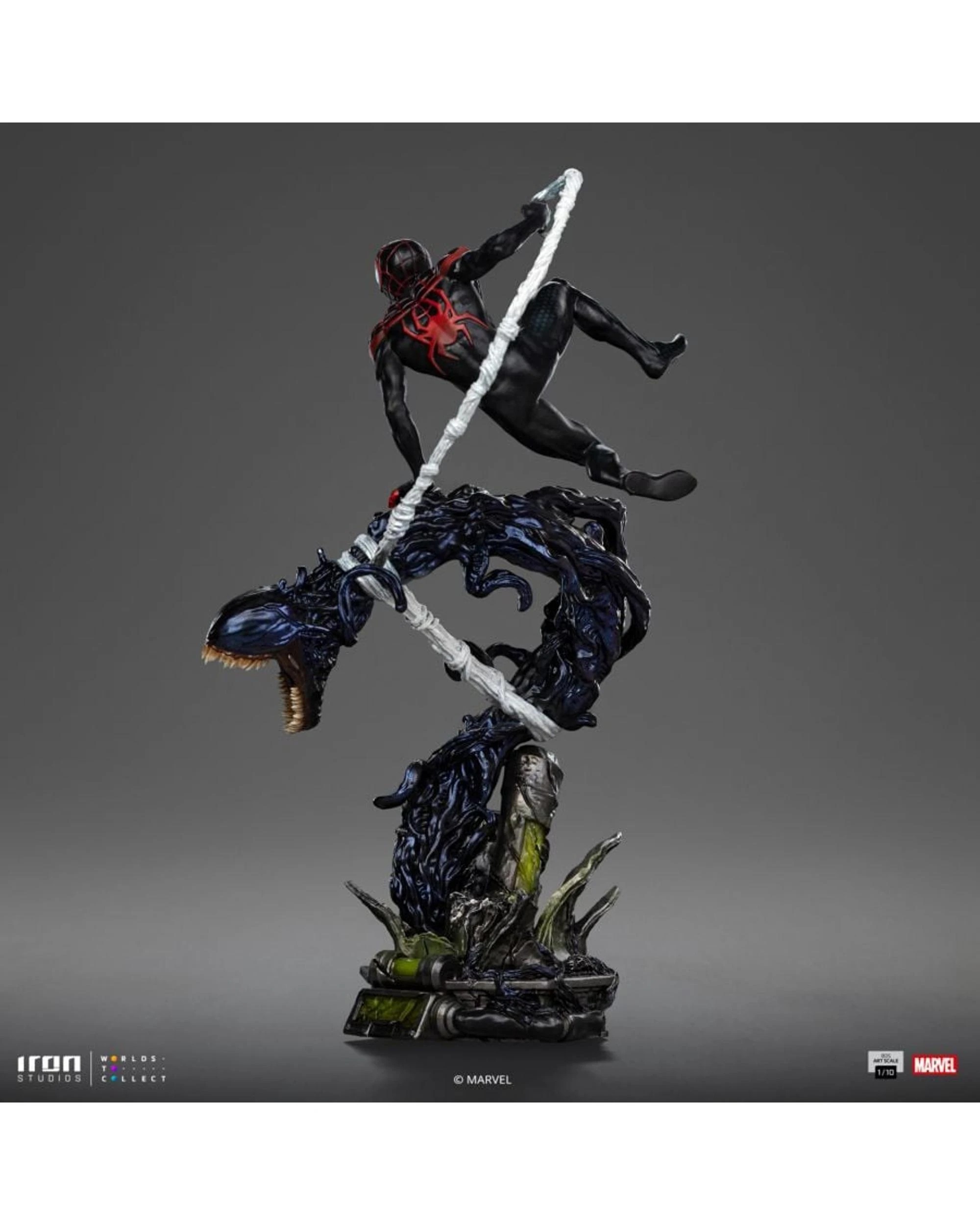 4 Iron Studios Marvel Spider-man Miles Morales 1:10 Statue, 4 of 10