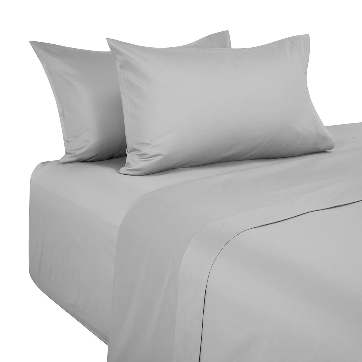 8 500 Thread Count Cotton Sheet Set - Double Bed, Silver, 8 of 10