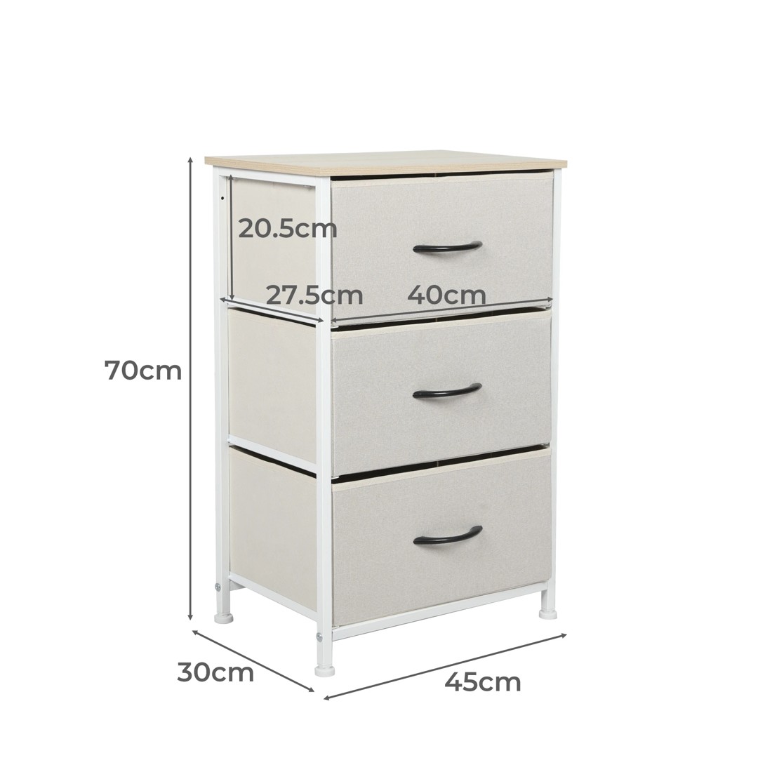 6 Levede Chest Of Drawers - Beige, 6 of 7