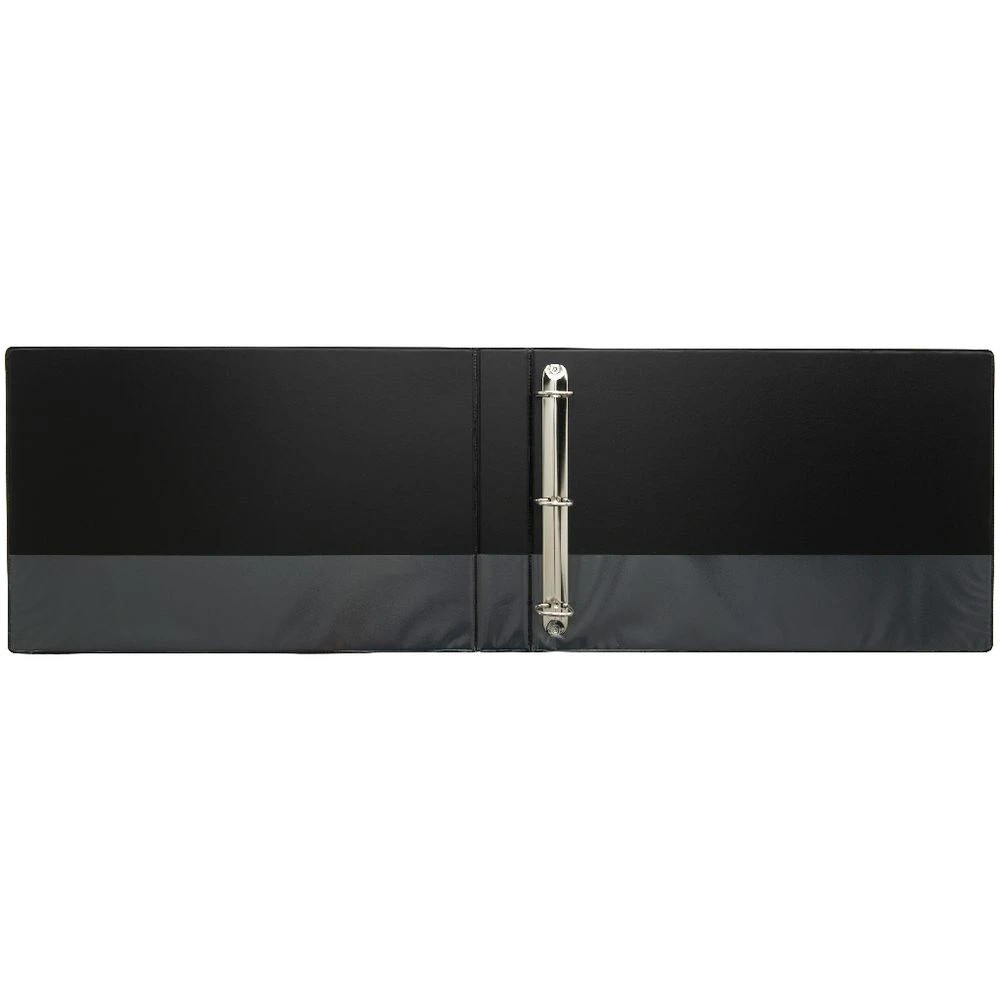 4 J.Burrows A3 Insert Binder 3 D-Ring 38mm Black, 4 of 4