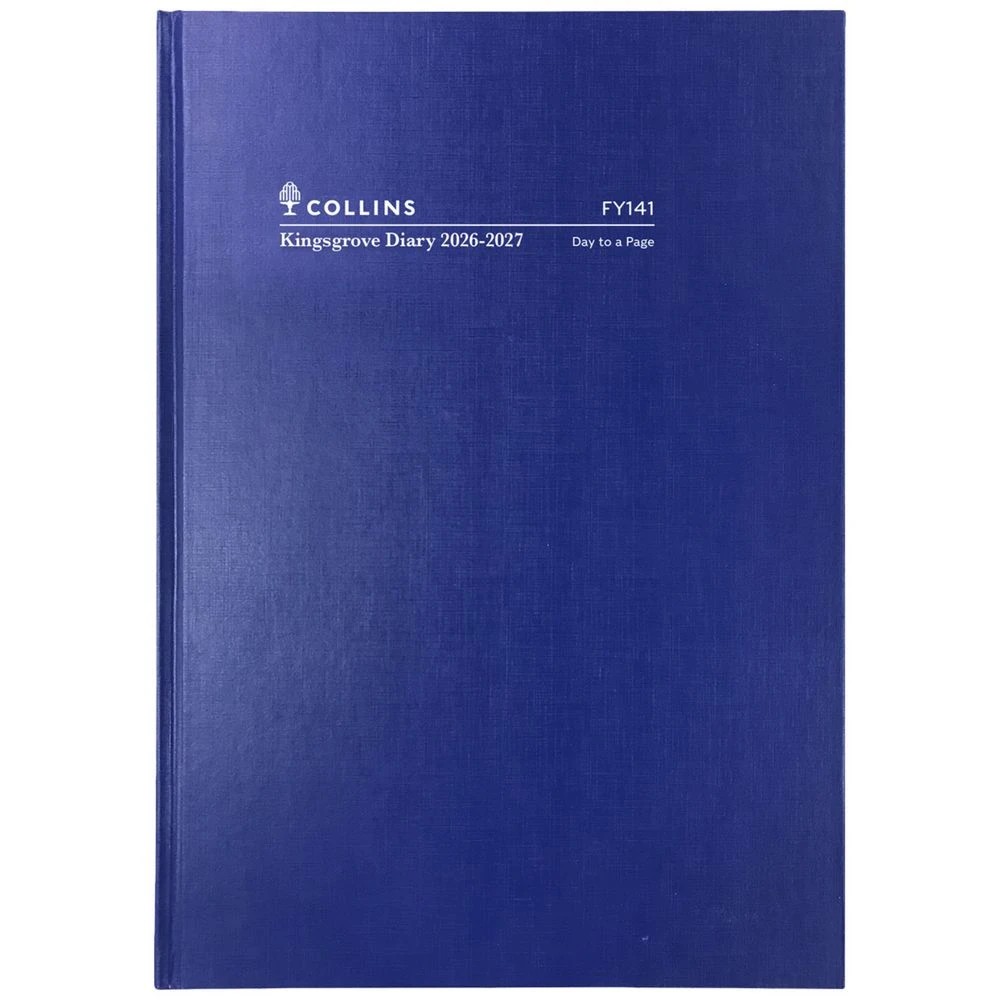 1 Collins A4 Day to Page Kingsgrove FY26/27 Diary Blue, 1 of 3