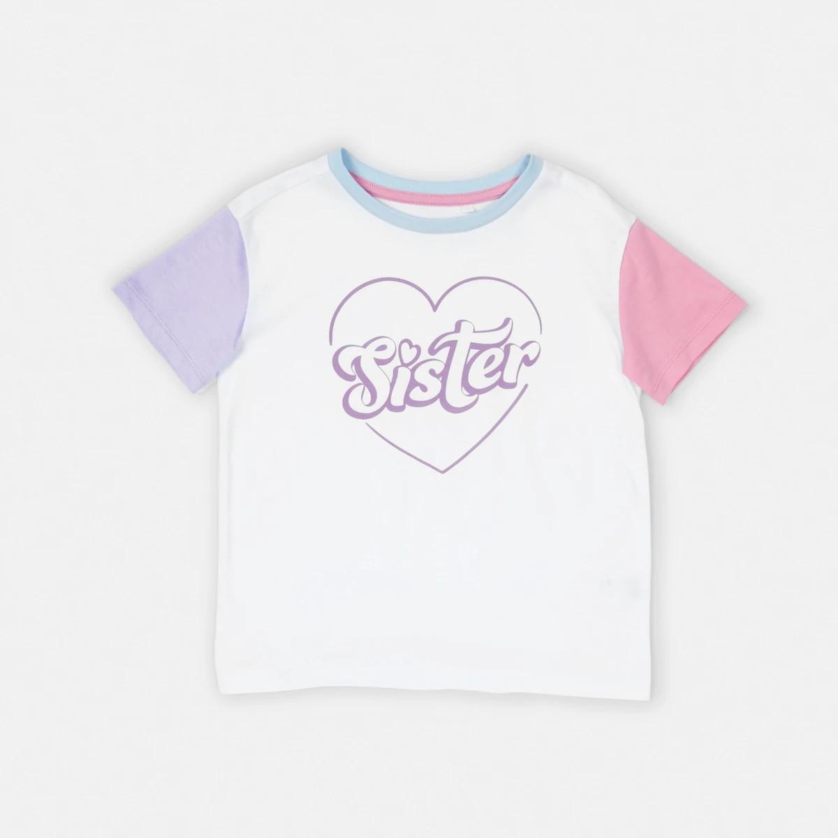 7 Short Sleeve Print T-shirt Wht Sister, 7 of 9